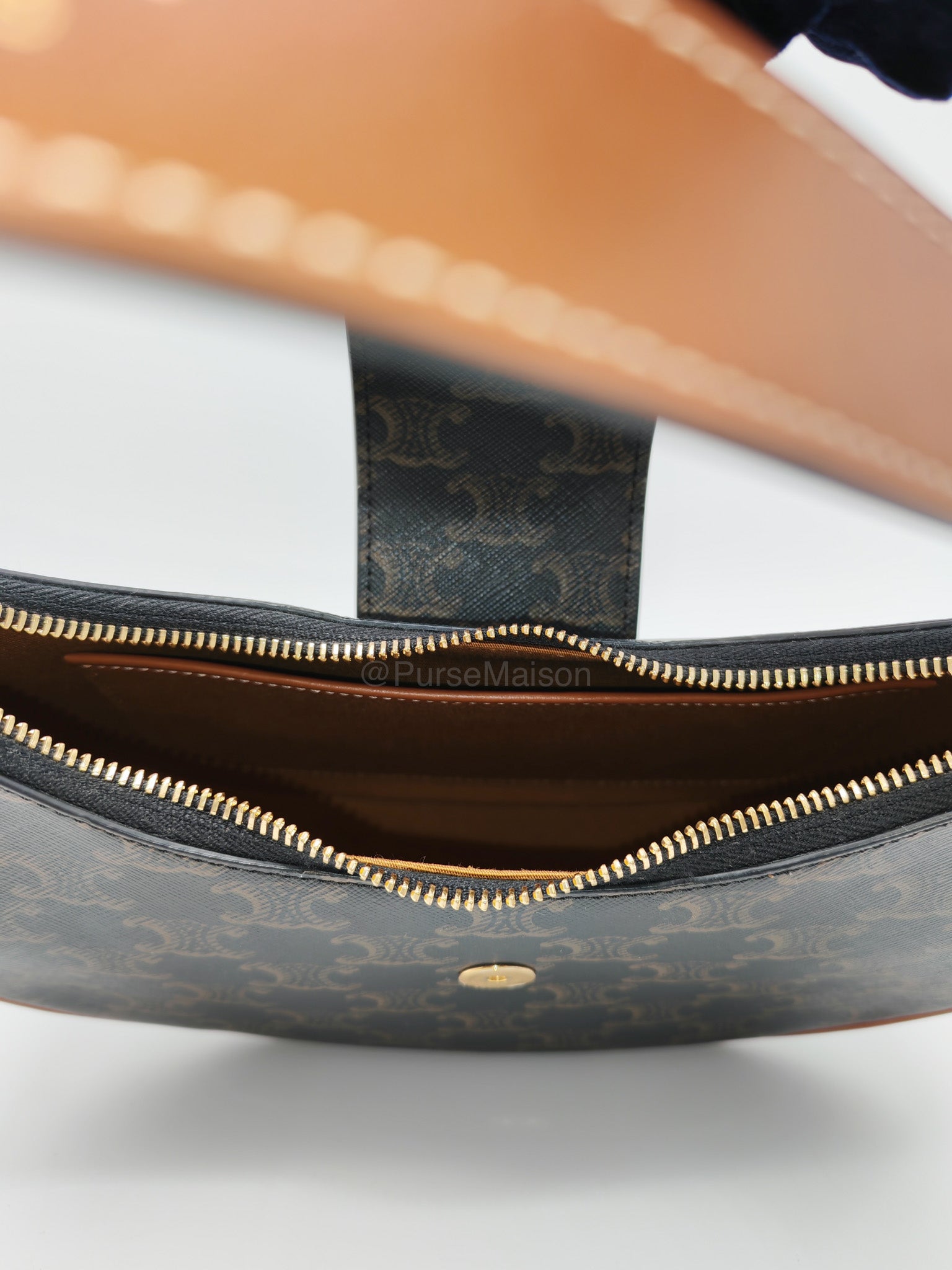 Celine Ava in Monogram Canvas Shoulder Bag