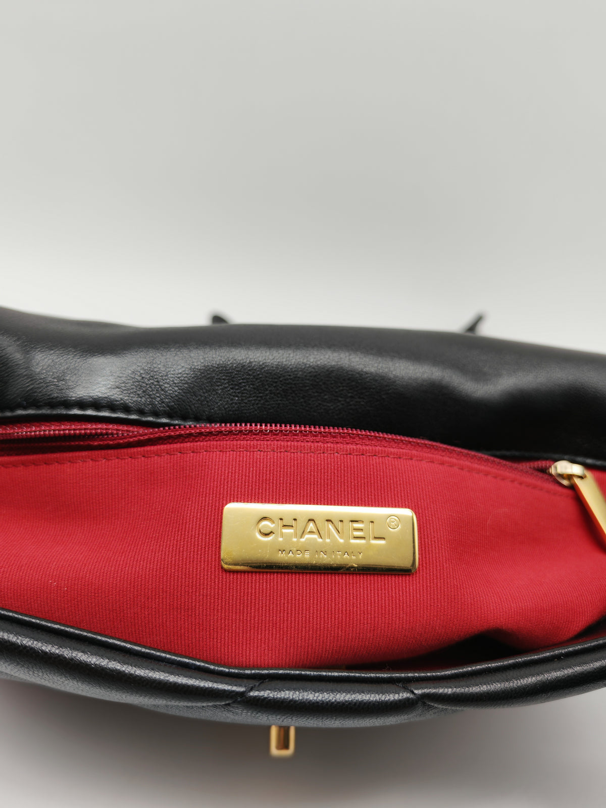 Chanel 19 Small in Black Quilted Lambskin Leather and Mixed Hardware (Microchip)
