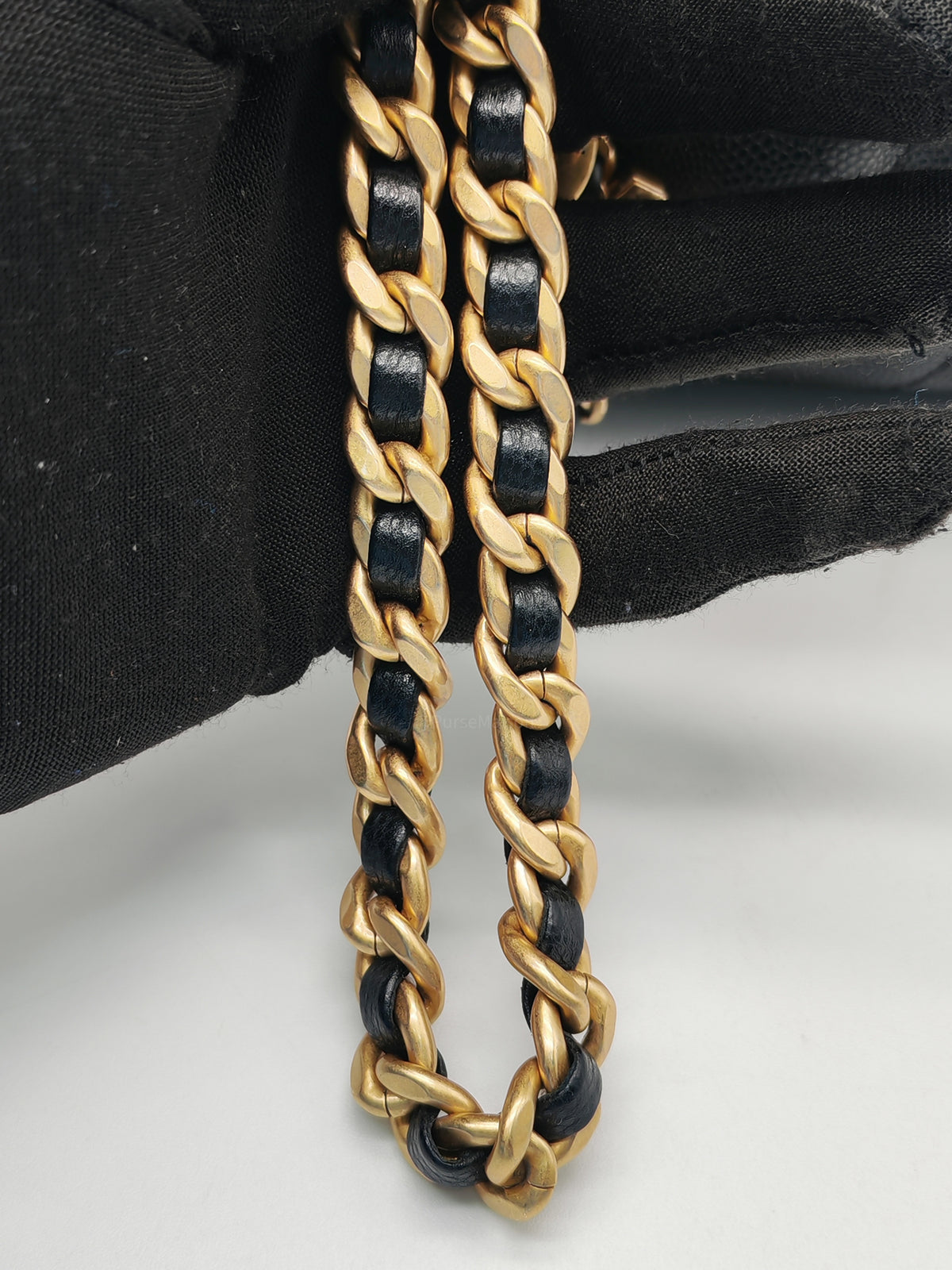 Chanel 25 Hobo Bag Mini in Black Caviar Leather and Aged Gold Hardware Microchip (A2****70)