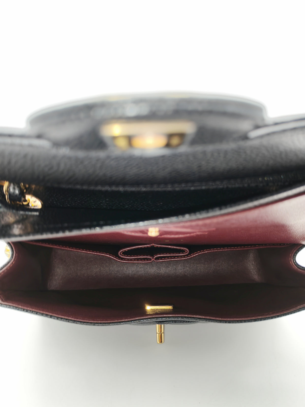 Chanel Classic Double Flap Small in Quilted Caviar Leather and Gold Hardware Microchip