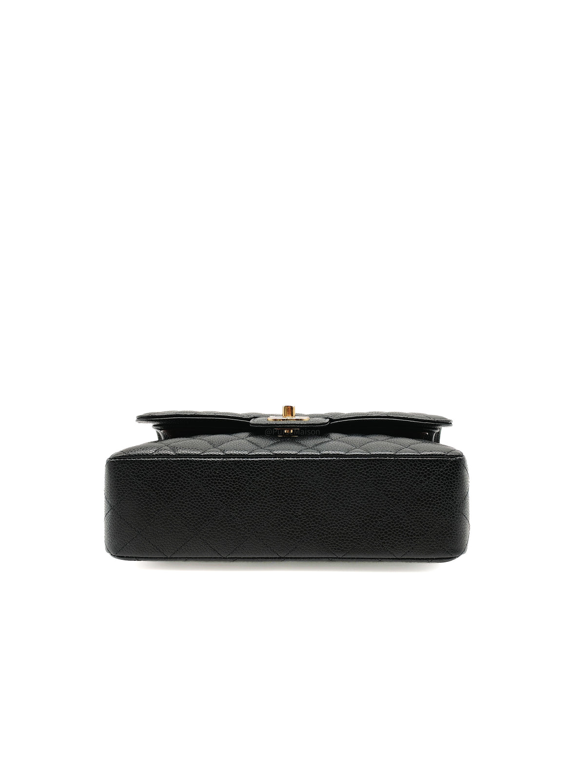 Chanel Classic Double Flap Small in Quilted Caviar Leather and Gold Hardware Microchip