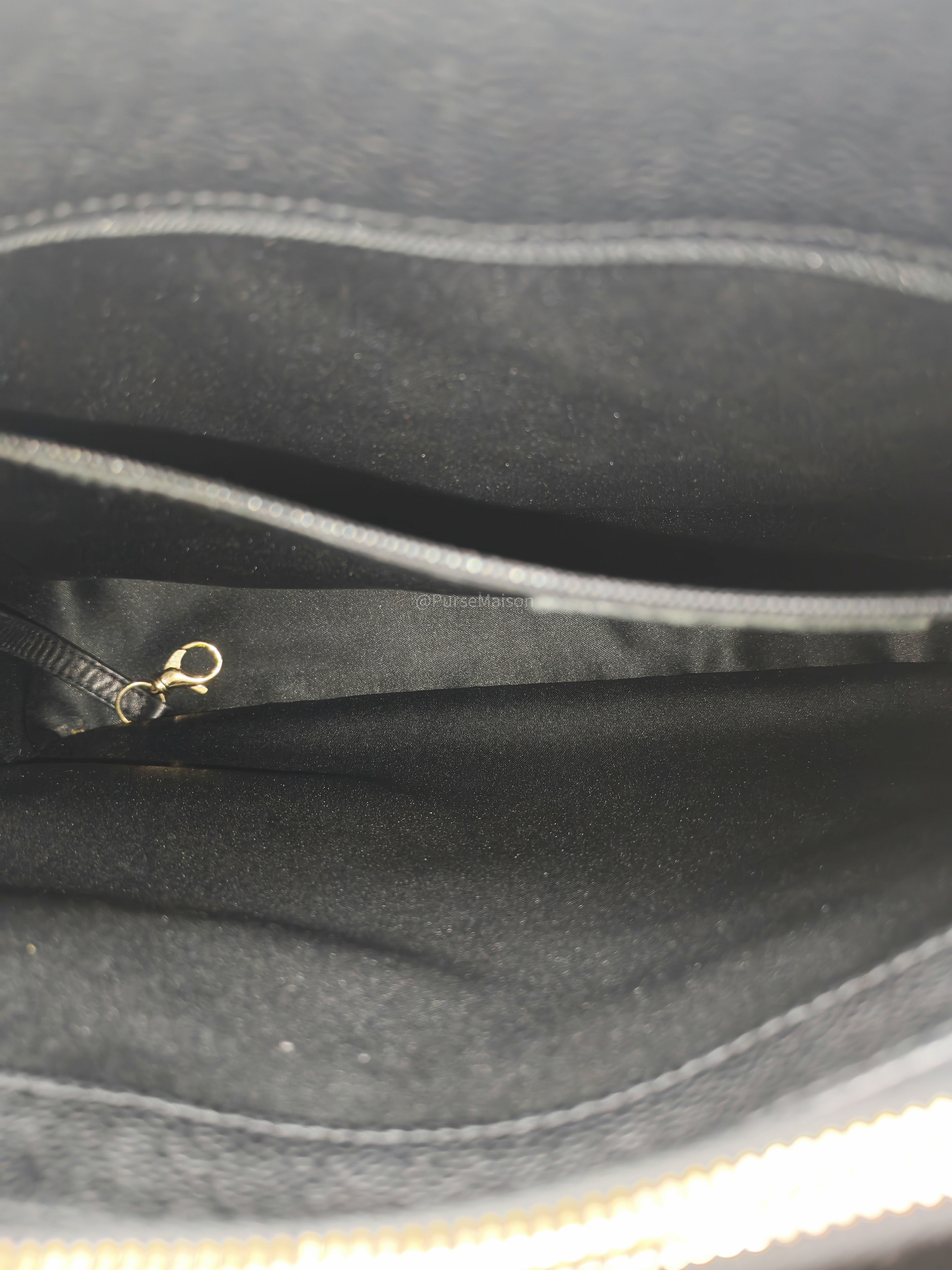 Chanel Grand Shopping Tote (GST) in Black Quilted Caviar Leather and Gold Hardware Series 13
