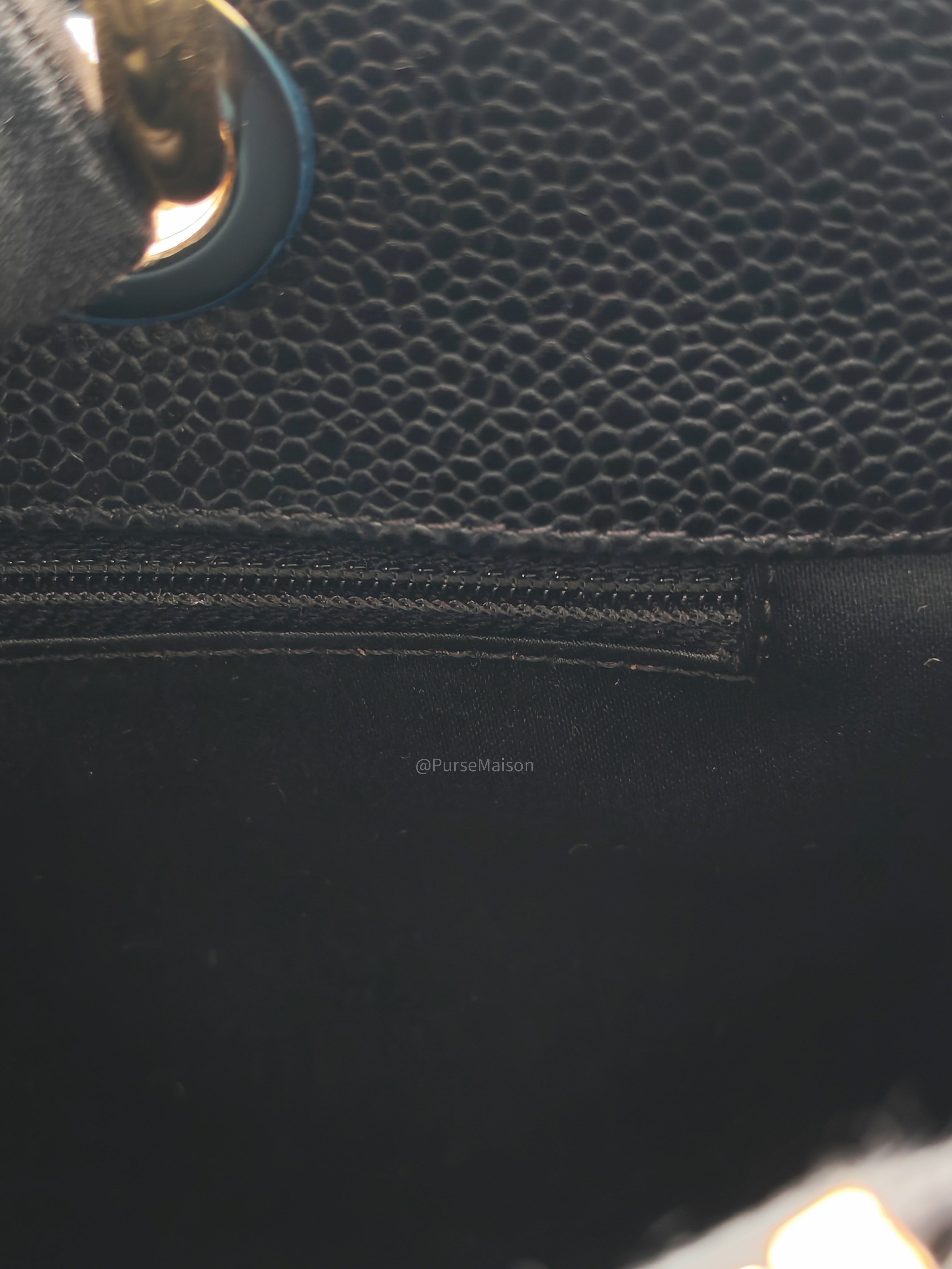Chanel Grand Shopping Tote Bag (GST) in Black Quilted Caviar Leather Gold Hardware (Series 19****53)