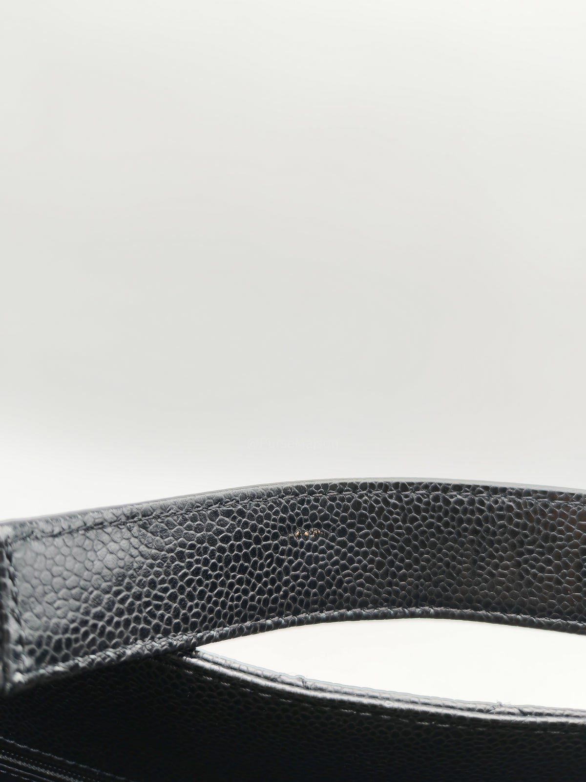 Chanel Grand Shopping Tote (GST) in Black Quilted Caviar Leather and Silver Hardware Series 19