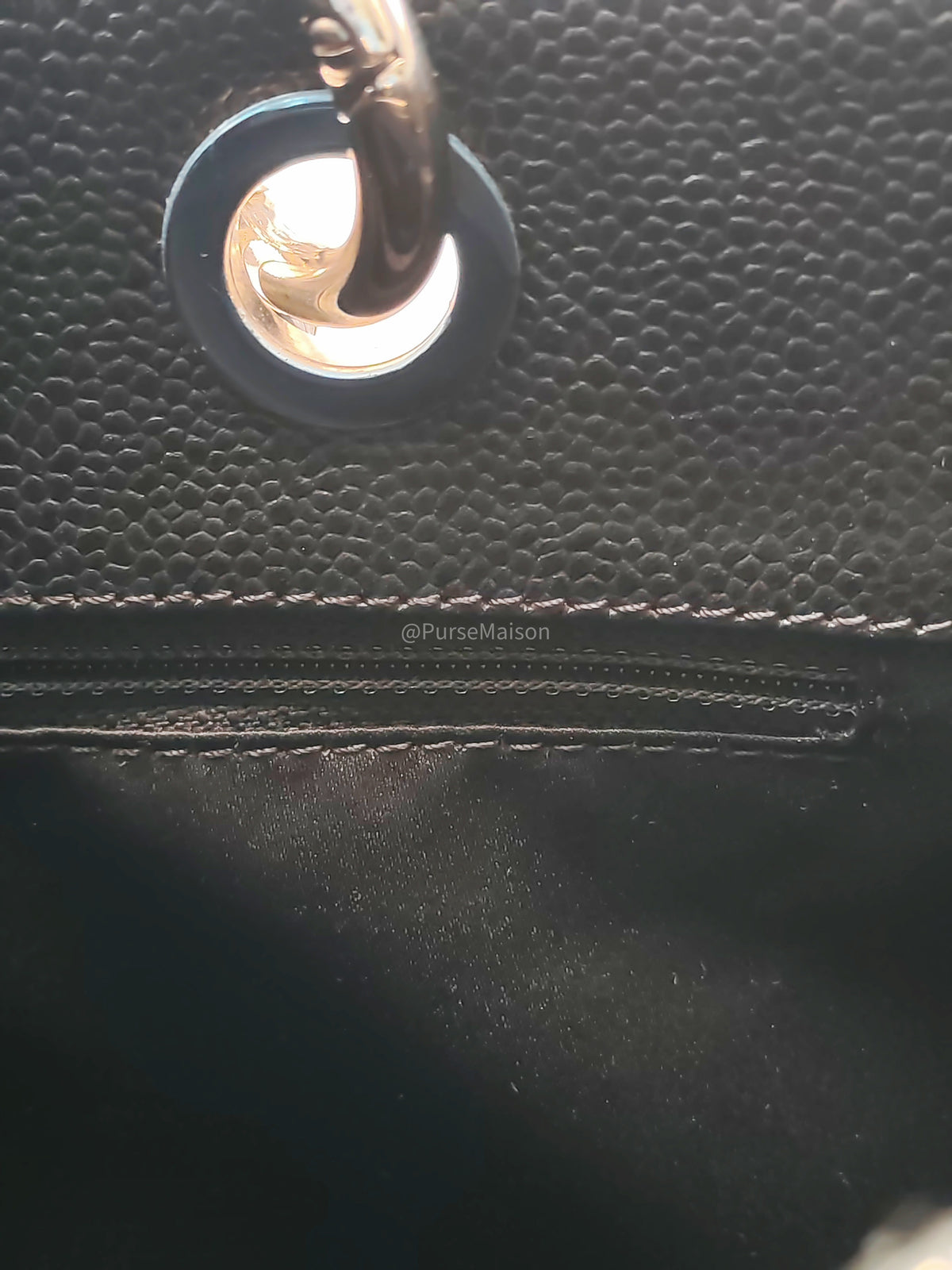 Chanel Grand Shopping Tote Bag (GST) in Black Caviar Leather Silver Hardware (Series 17****92)
