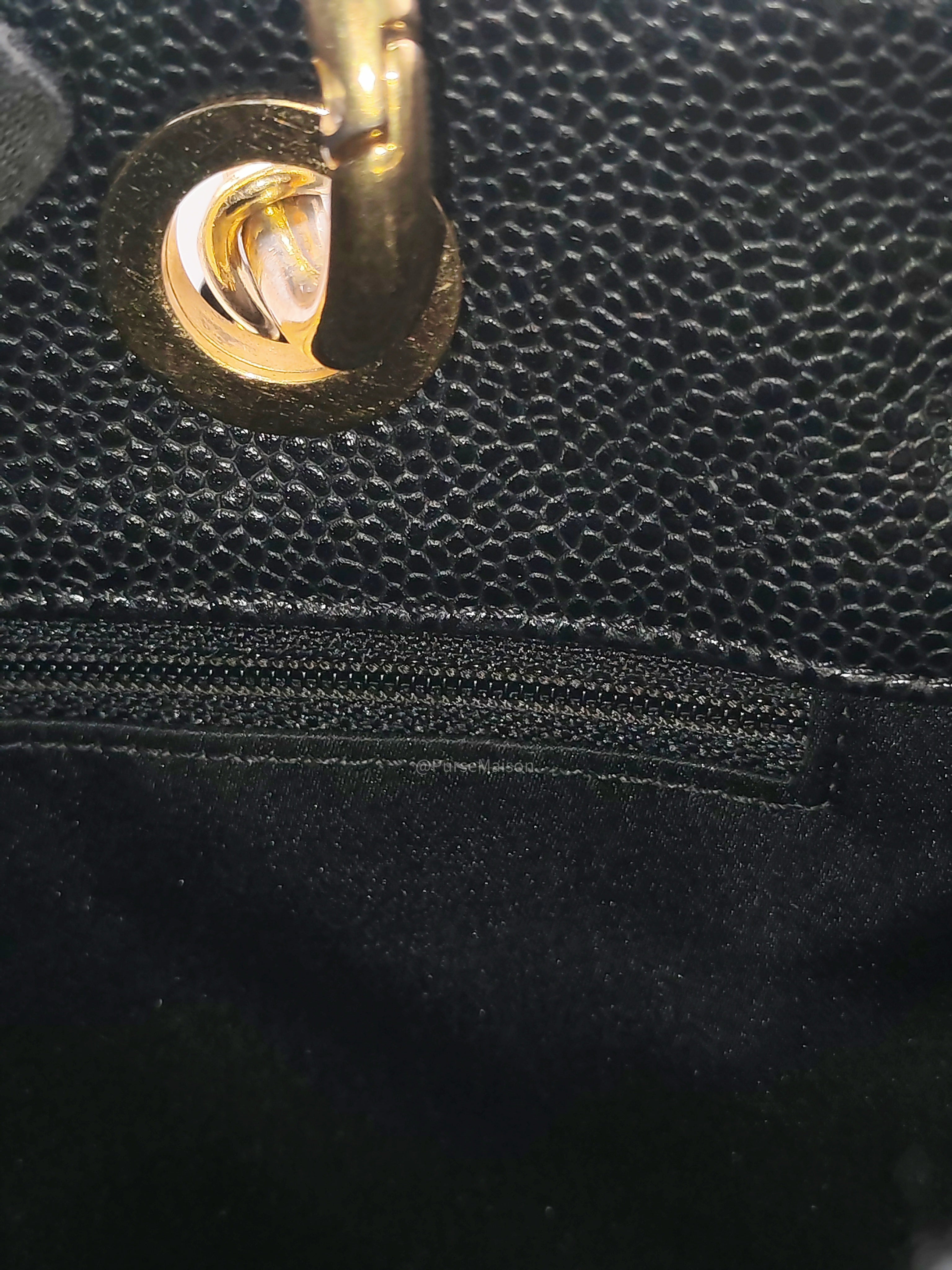 Chanel Grand Shopping Tote Bag (GST) in Black Quilted Caviar Leather Gold Hardware (Series 15***52)