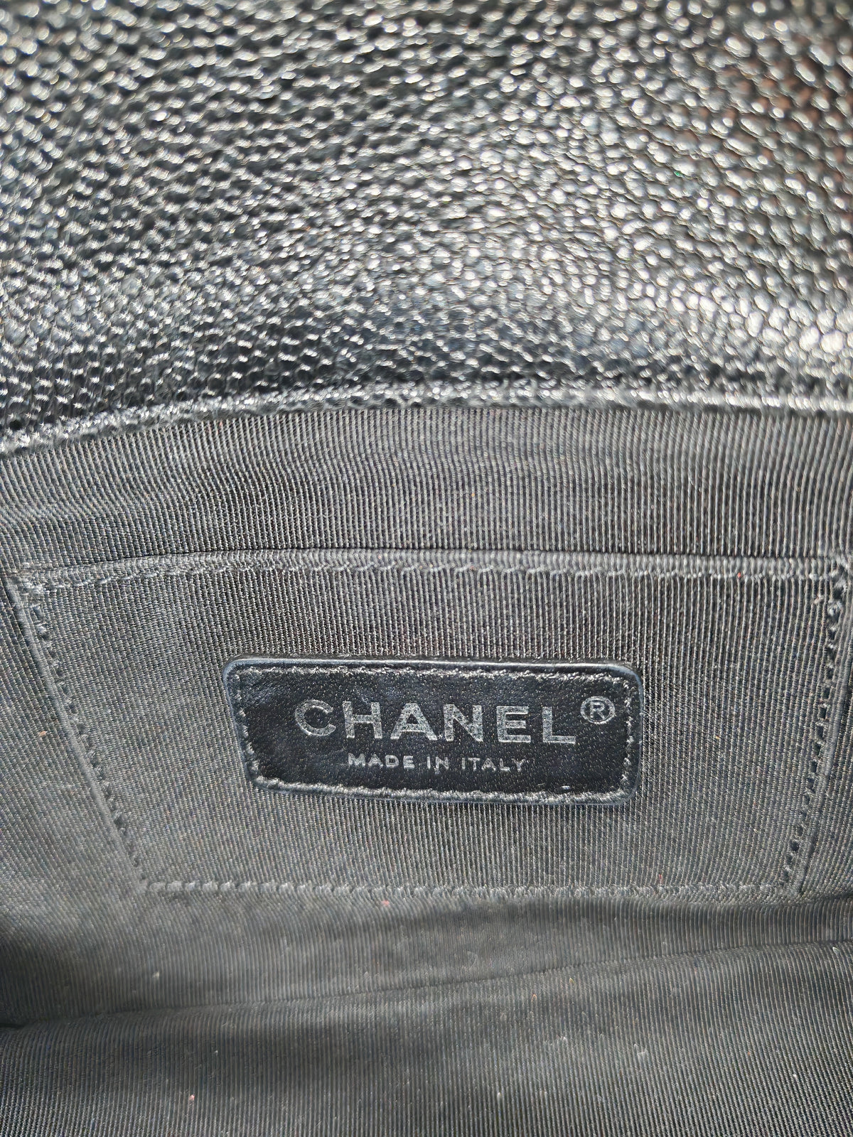 Chanel Incognito Mini Square Flap Bag in Black Caviar Leather and So Black Hardware Series 29