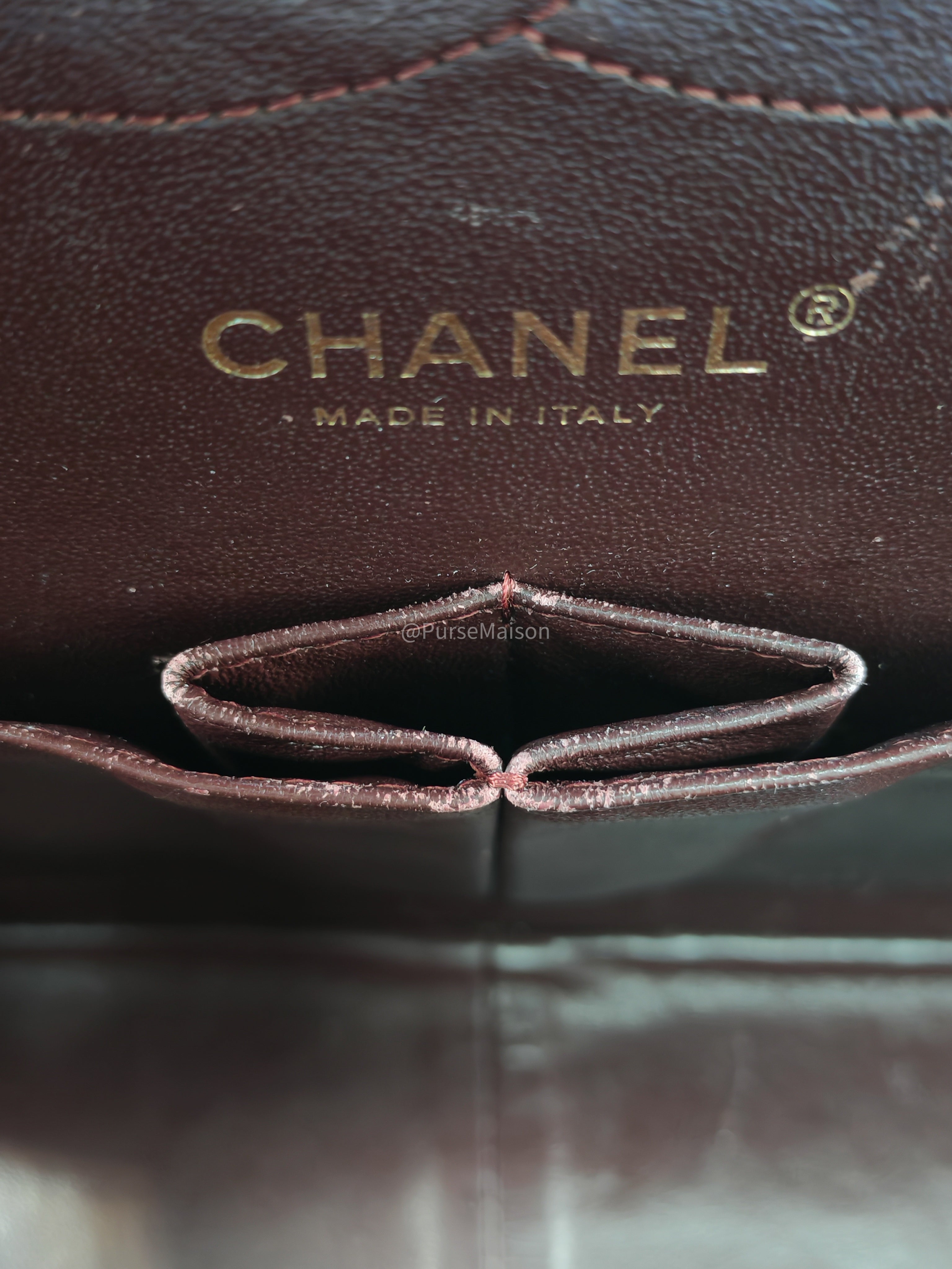 Chanel Classic Doube Flap Jumbo in Black Quilted Caviar Leather and Gold Hardware Series 16