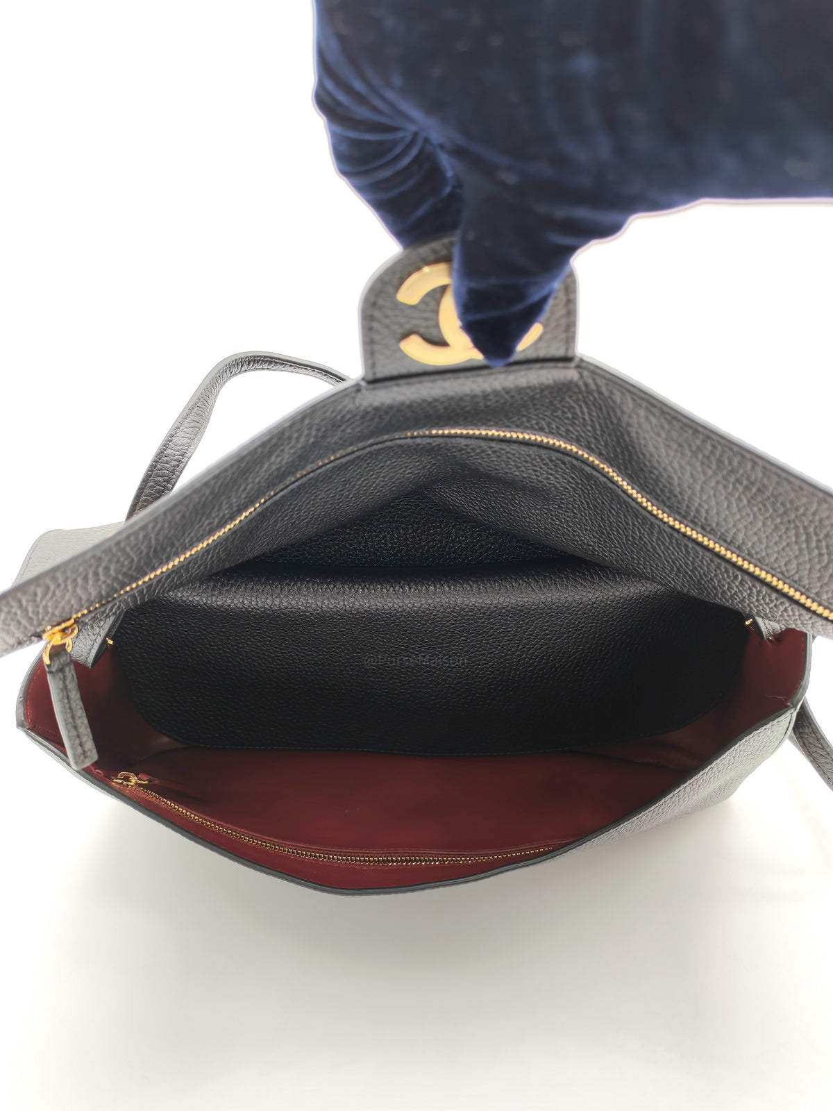 Chanel Souplissimo Maxi Flap Matthieu Blazy in Black Grained Calfskin Leather and Gold Hardware Microchip