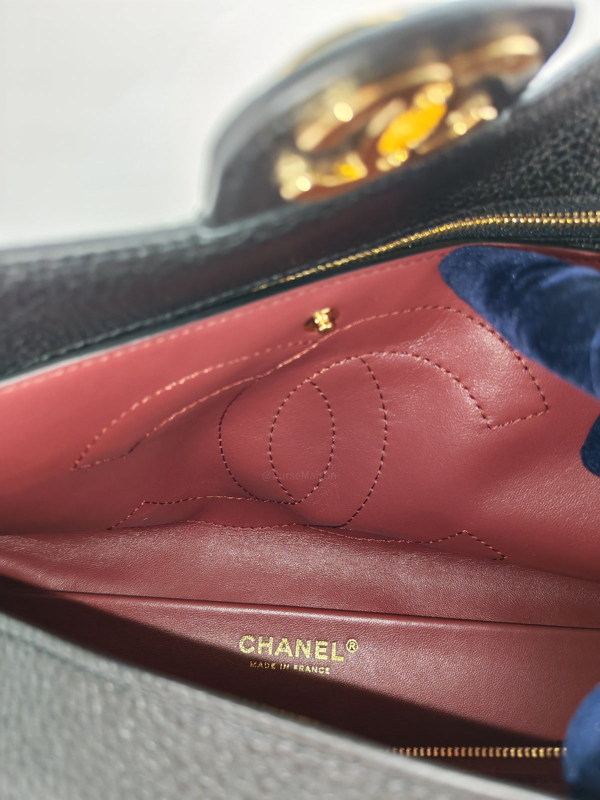 Chanel Souplissimo Maxi Flap Matthieu Blazy in Black Grained Calfskin Leather and Gold Hardware Microchip