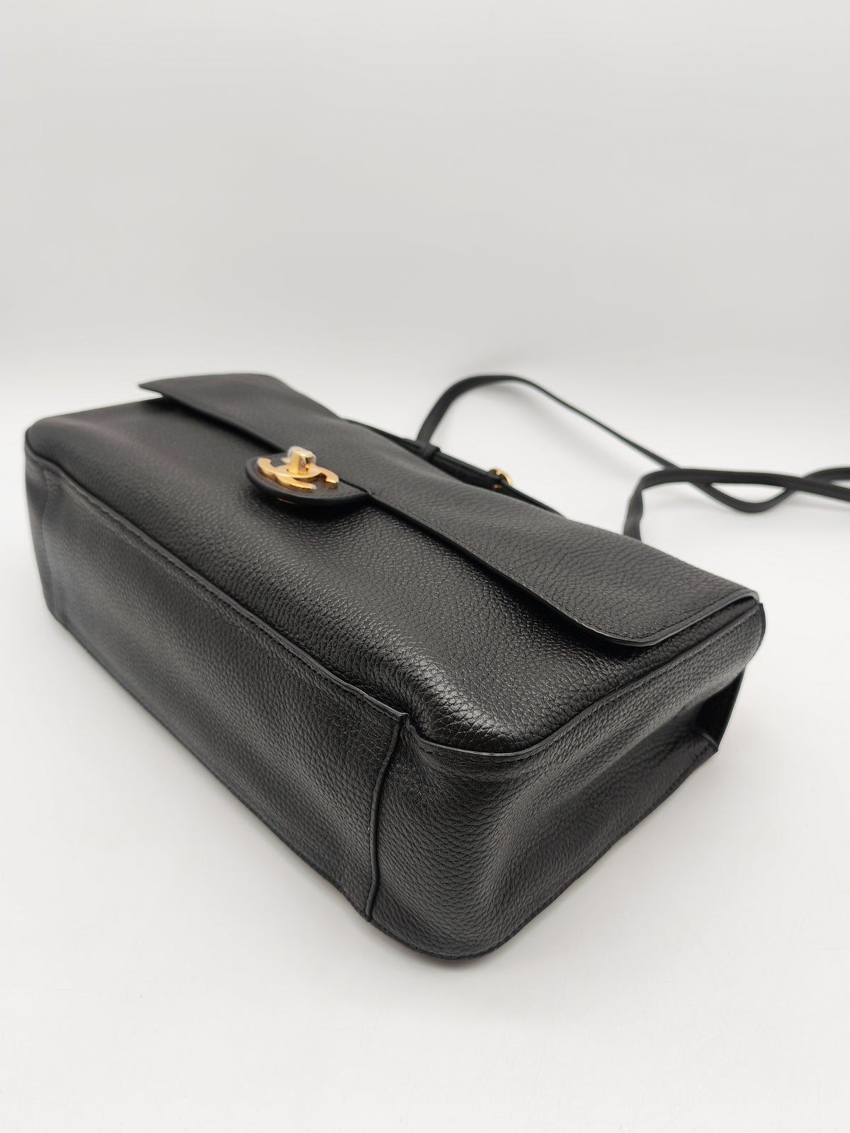 Chanel Souplissimo Maxi Flap Matthieu Blazy in Black Grained Calfskin Leather and Gold Hardware Microchip