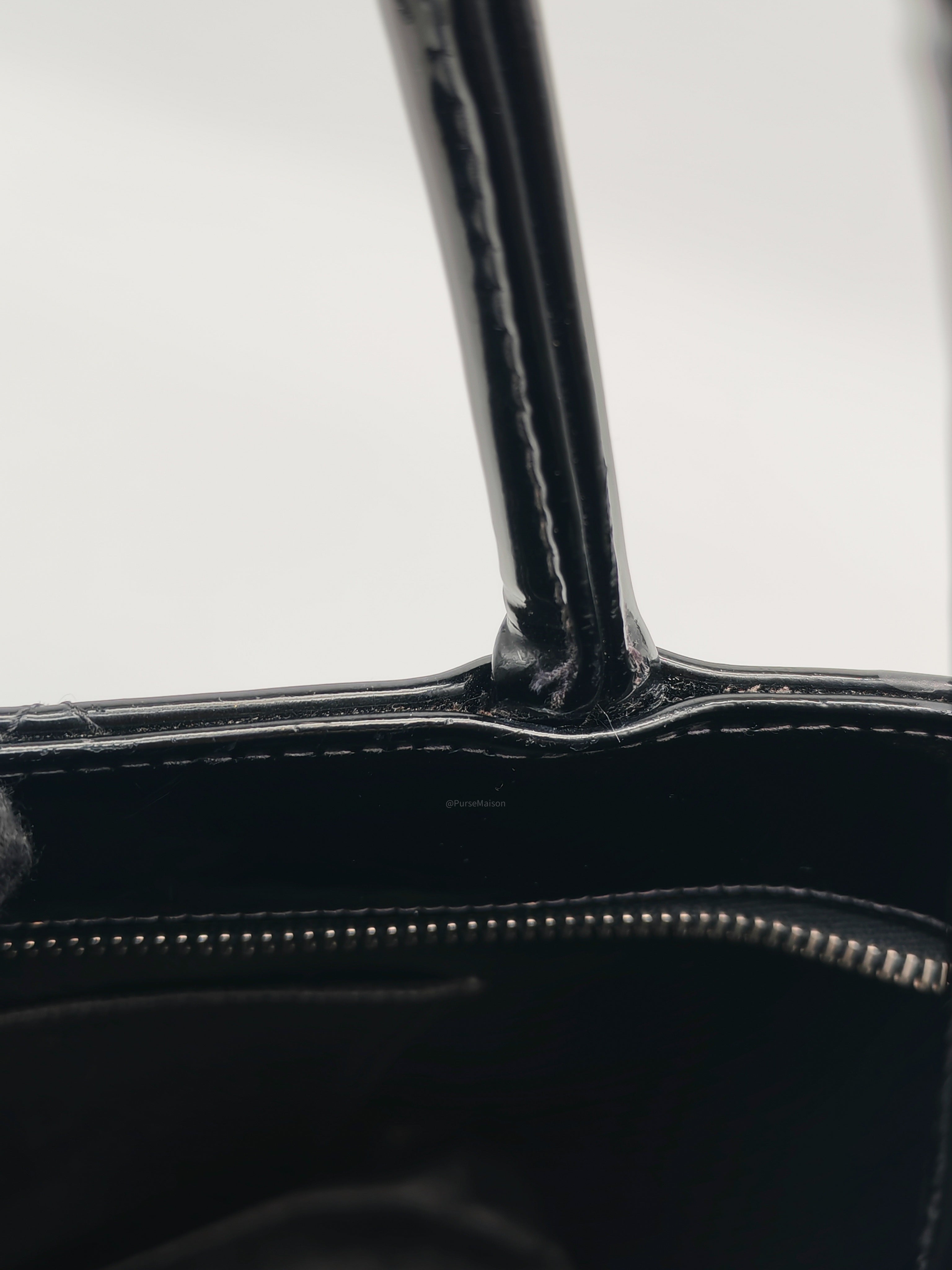Chanel Medallion Tote Bag in Black Quilted Patent Leather Series 6