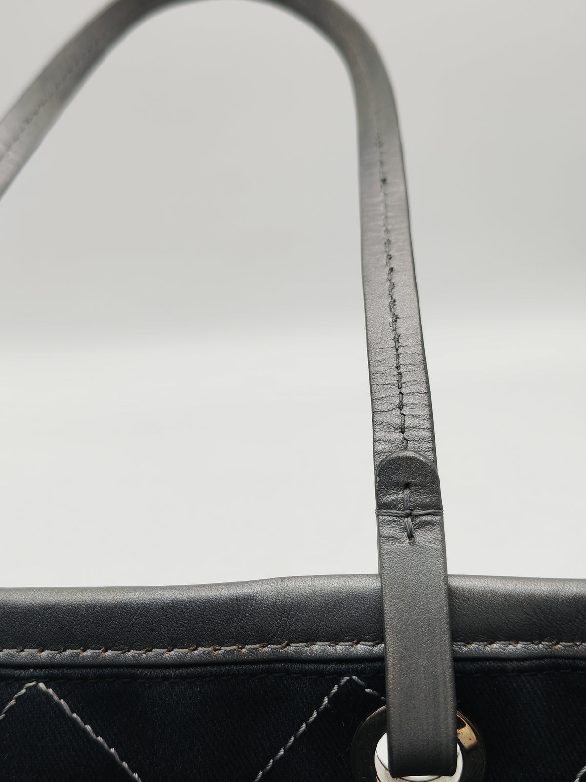 Chanel Shopping Fever Tote Bag in Silver Metallic Caviar Leather and Silver Hardware Series 20