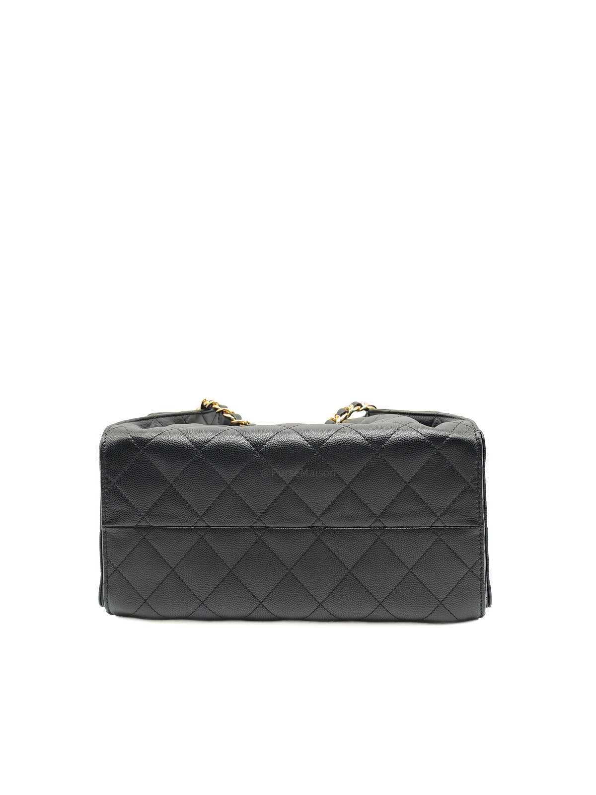 Chanel 25 Hobo Bag Small in Black Caviar Leather Shiny Gold Hardware Microchip (XX****28)