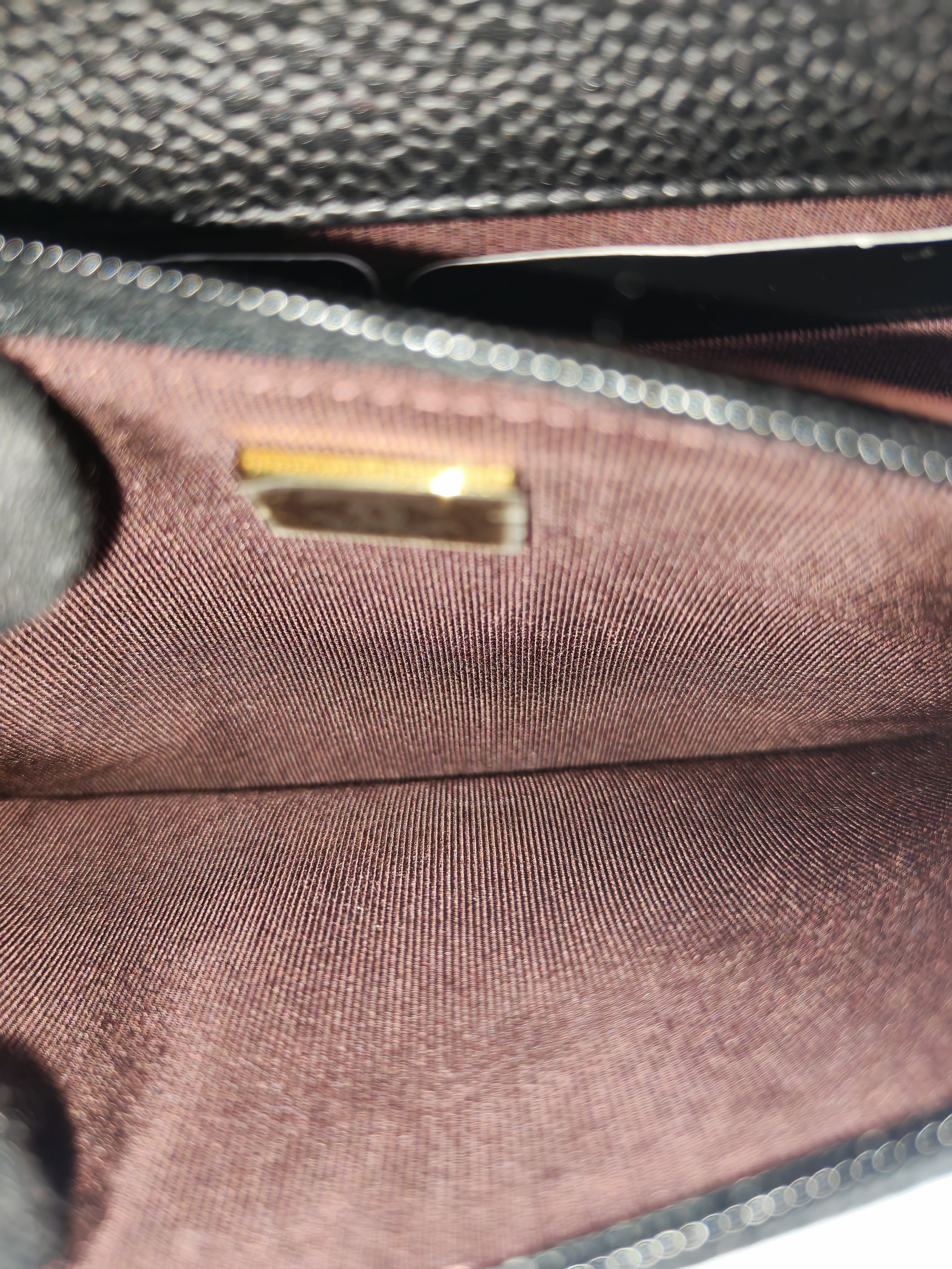 Chanel Classic Wallet on Chain (WOC) in Black Caviar Leather in Gold Hardware Microchip (HK****3L)