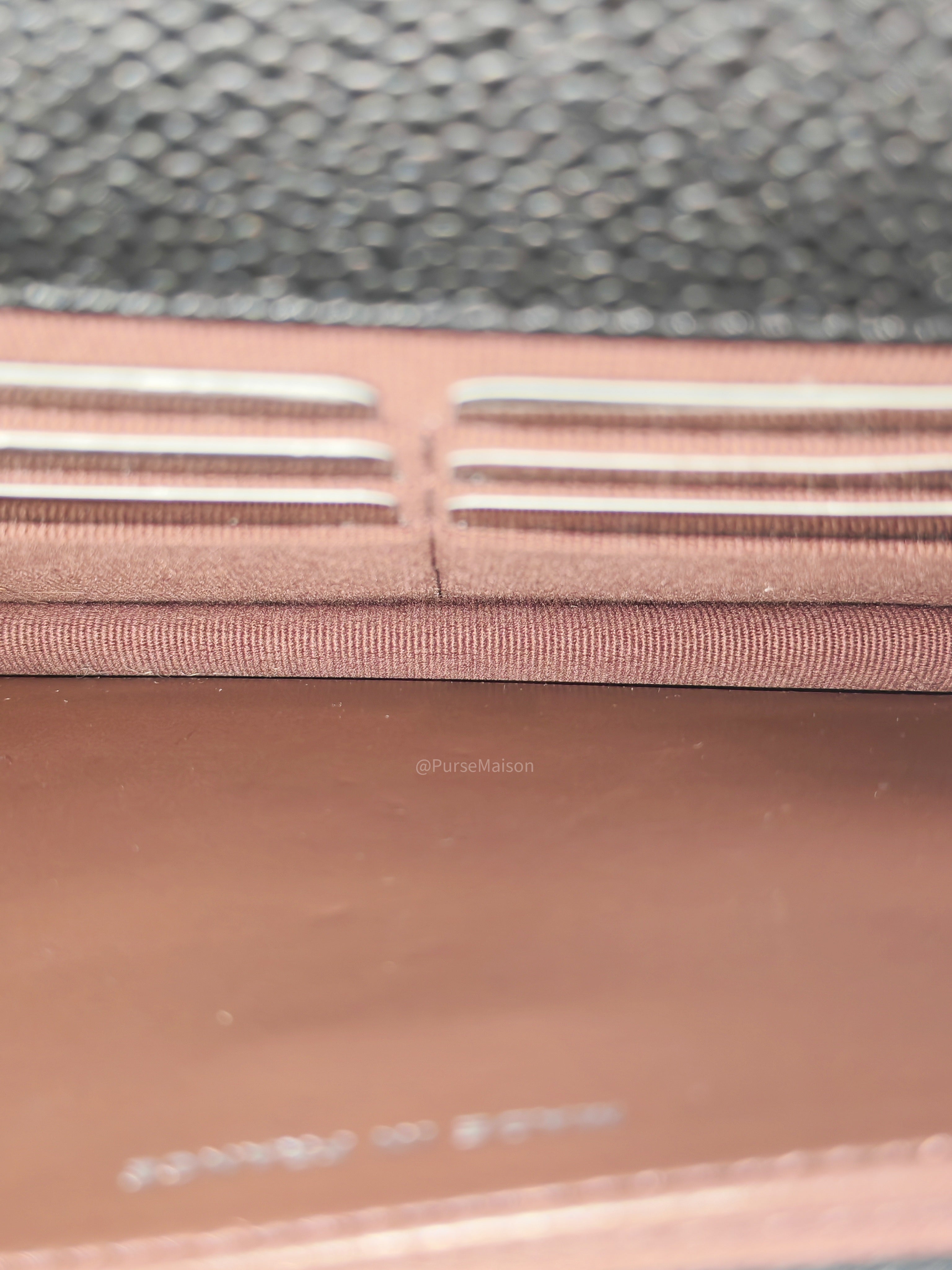 Chanel Wallet on Chain (WOC) in Black Caviar Leather Silver Hardware Microchip(A2****8K)