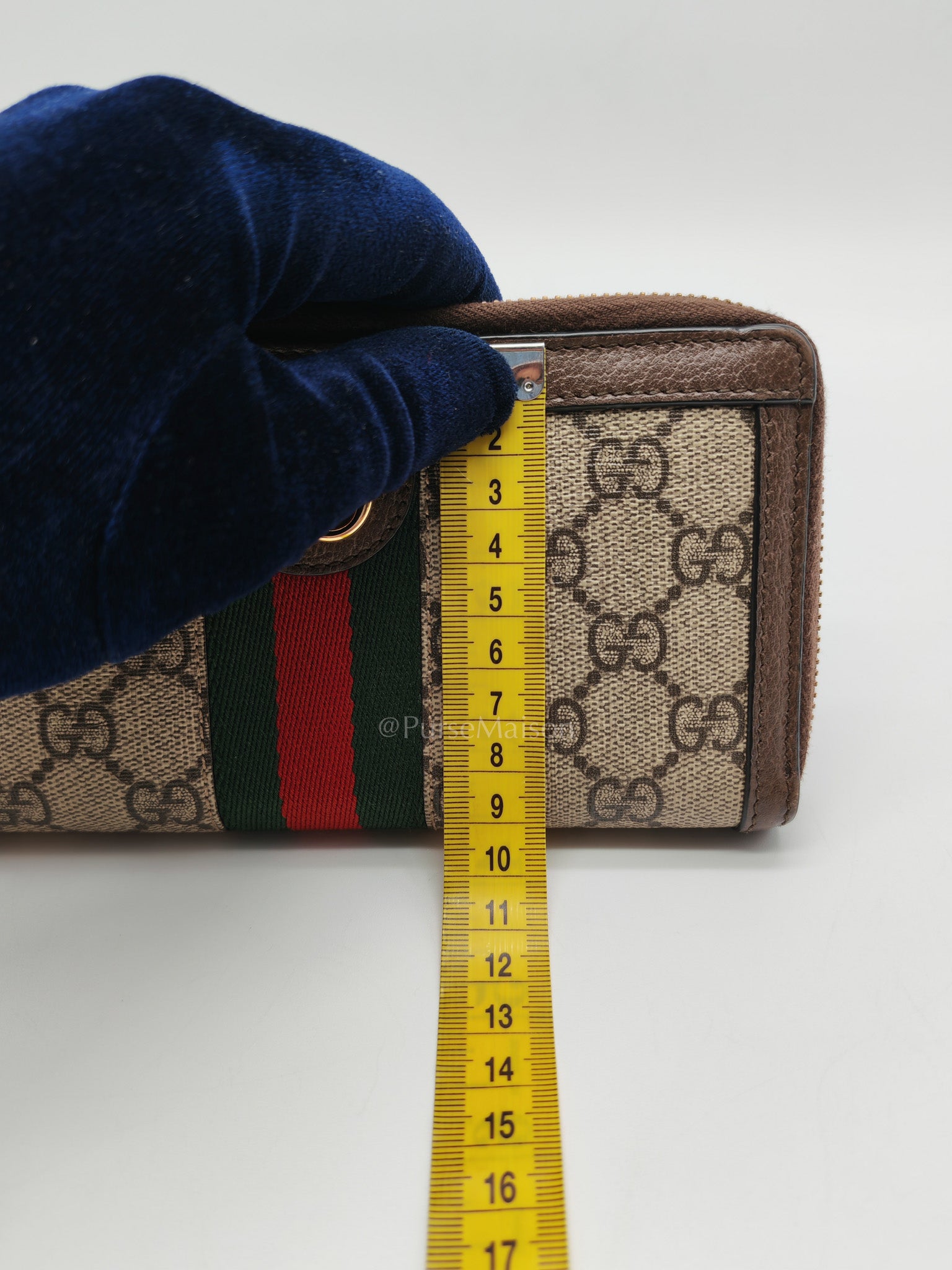 Ophidia Long Wallet in GG Supreme Canvas