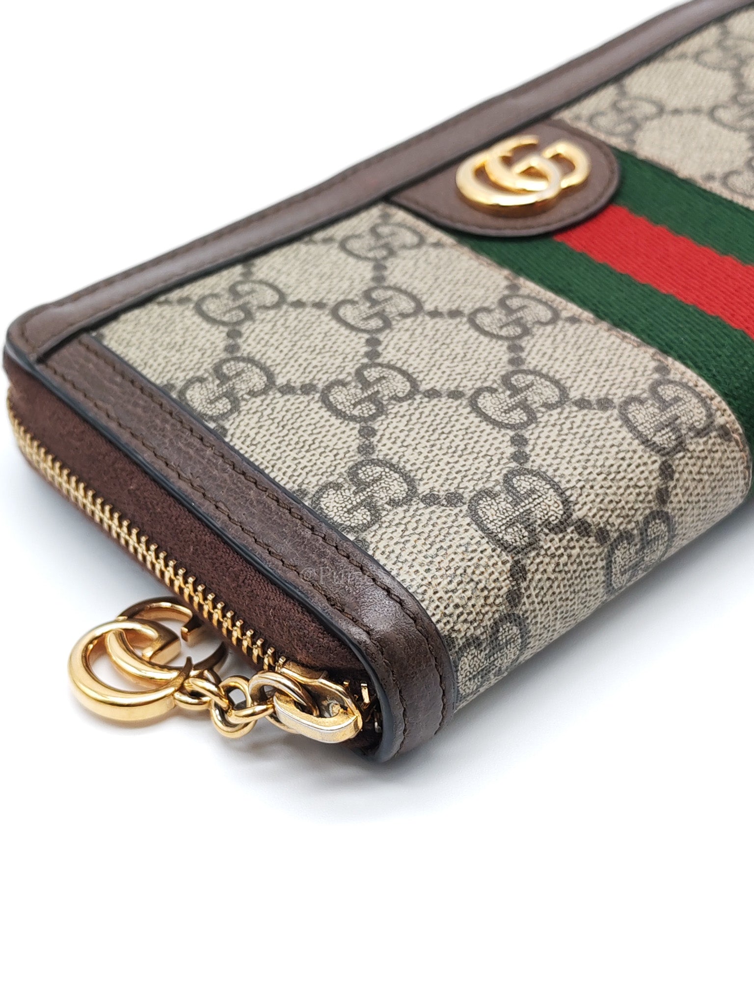 Ophidia Long Wallet in GG Supreme Canvas