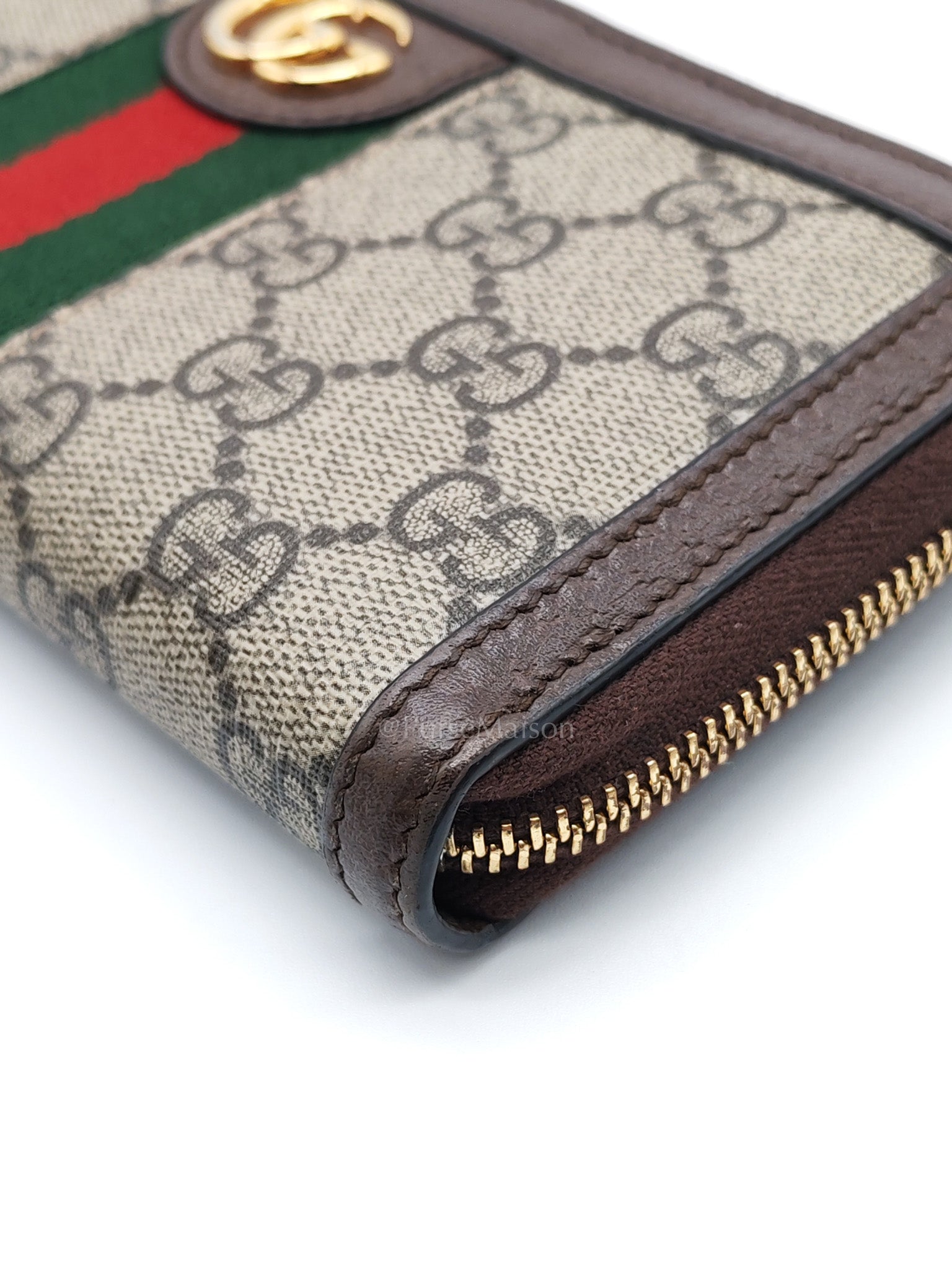 Ophidia Long Wallet in GG Supreme Canvas