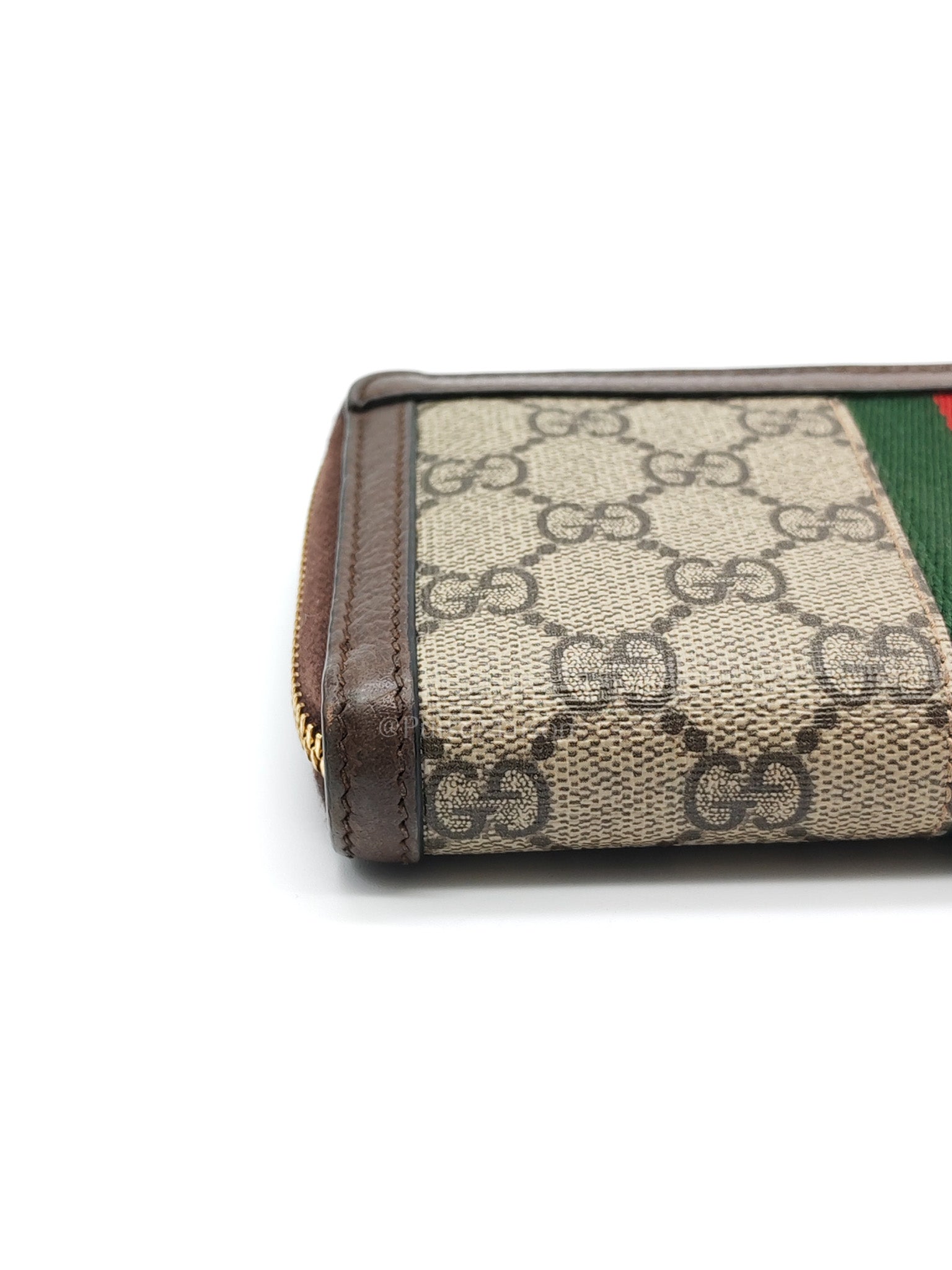 Ophidia Long Wallet in GG Supreme Canvas