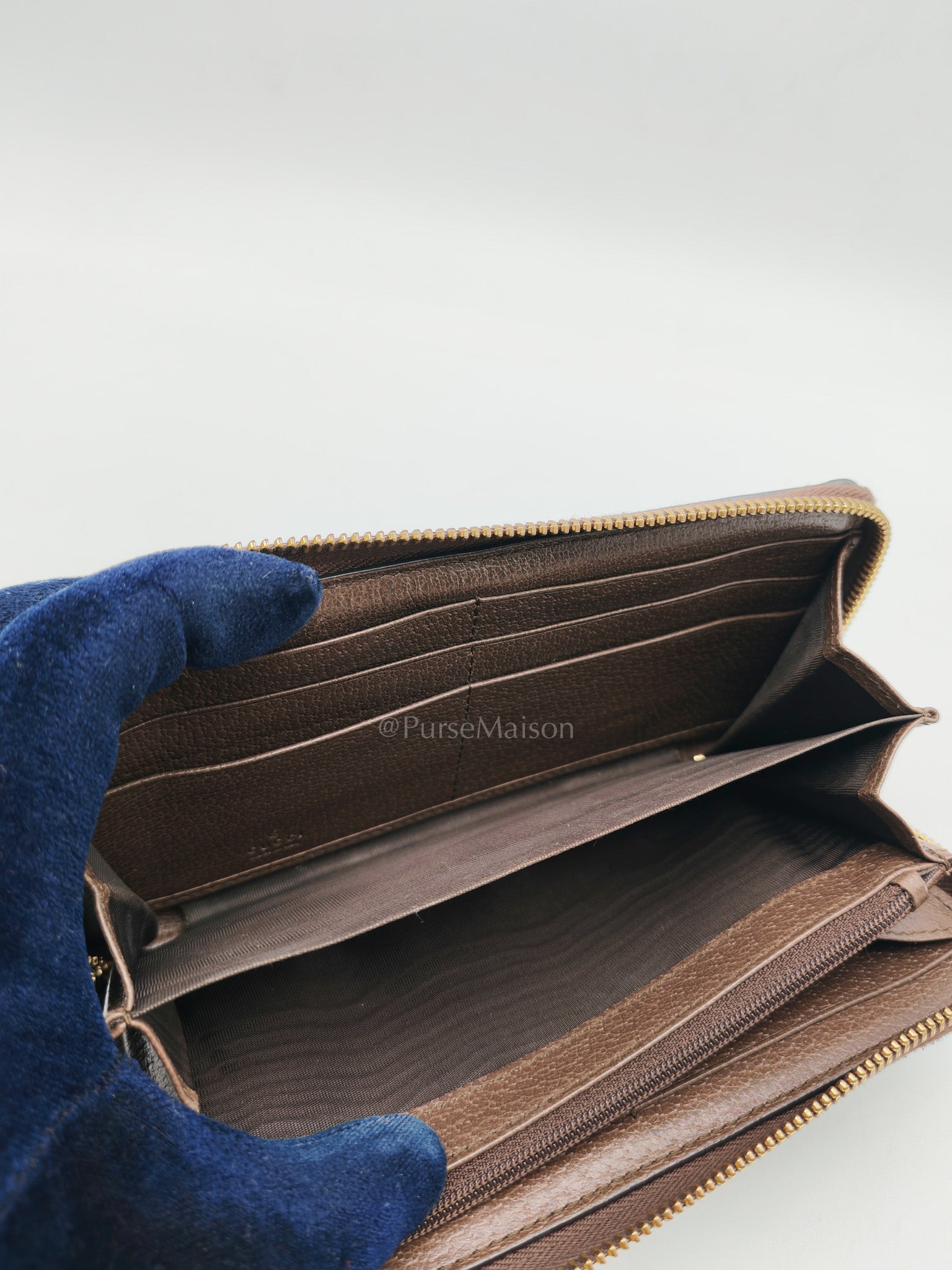 Ophidia Long Wallet in GG Supreme Canvas