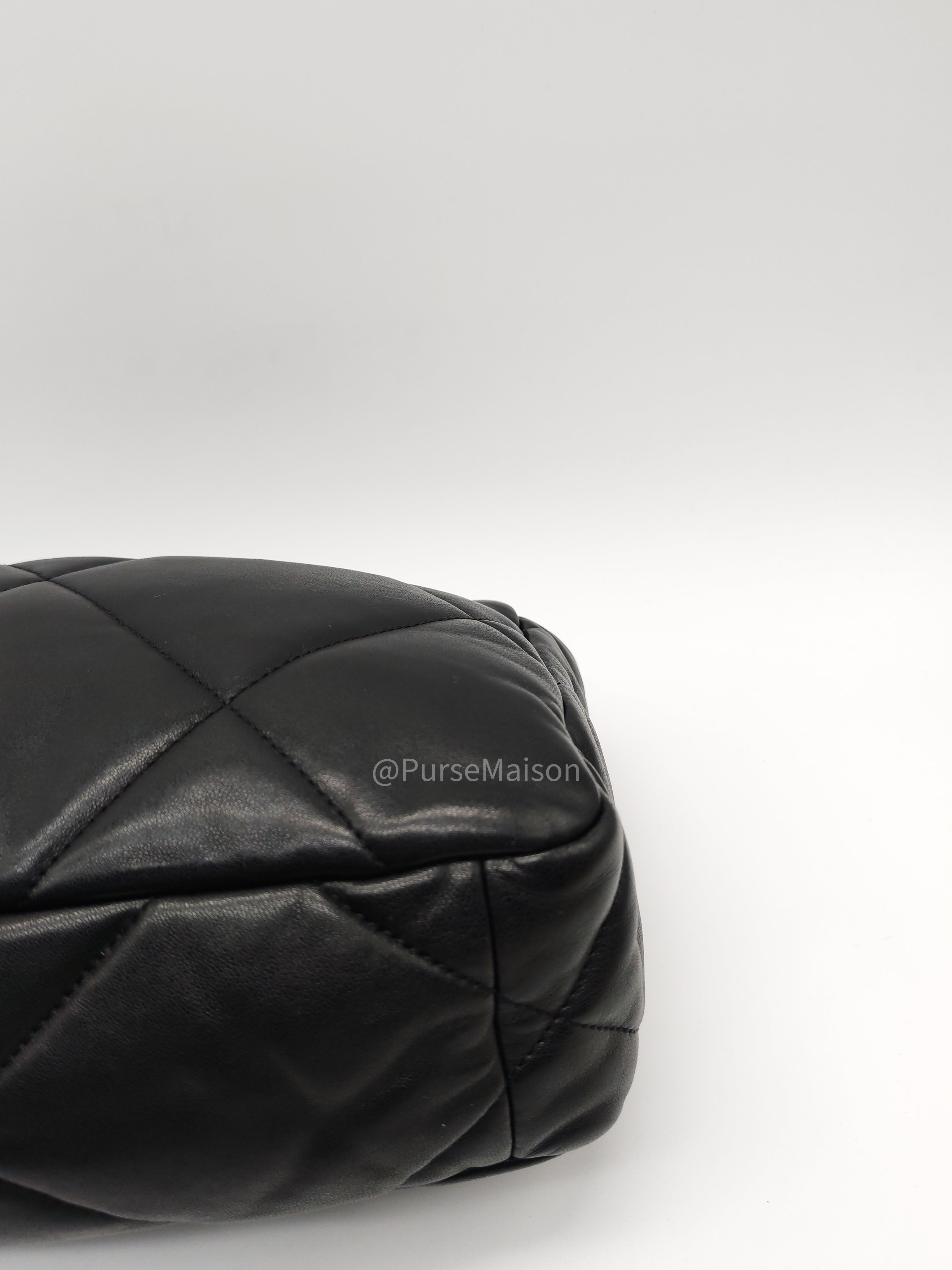 Chanel 19 Small in Black Quilted Lambskin Leather and Mix Hardware Series 31