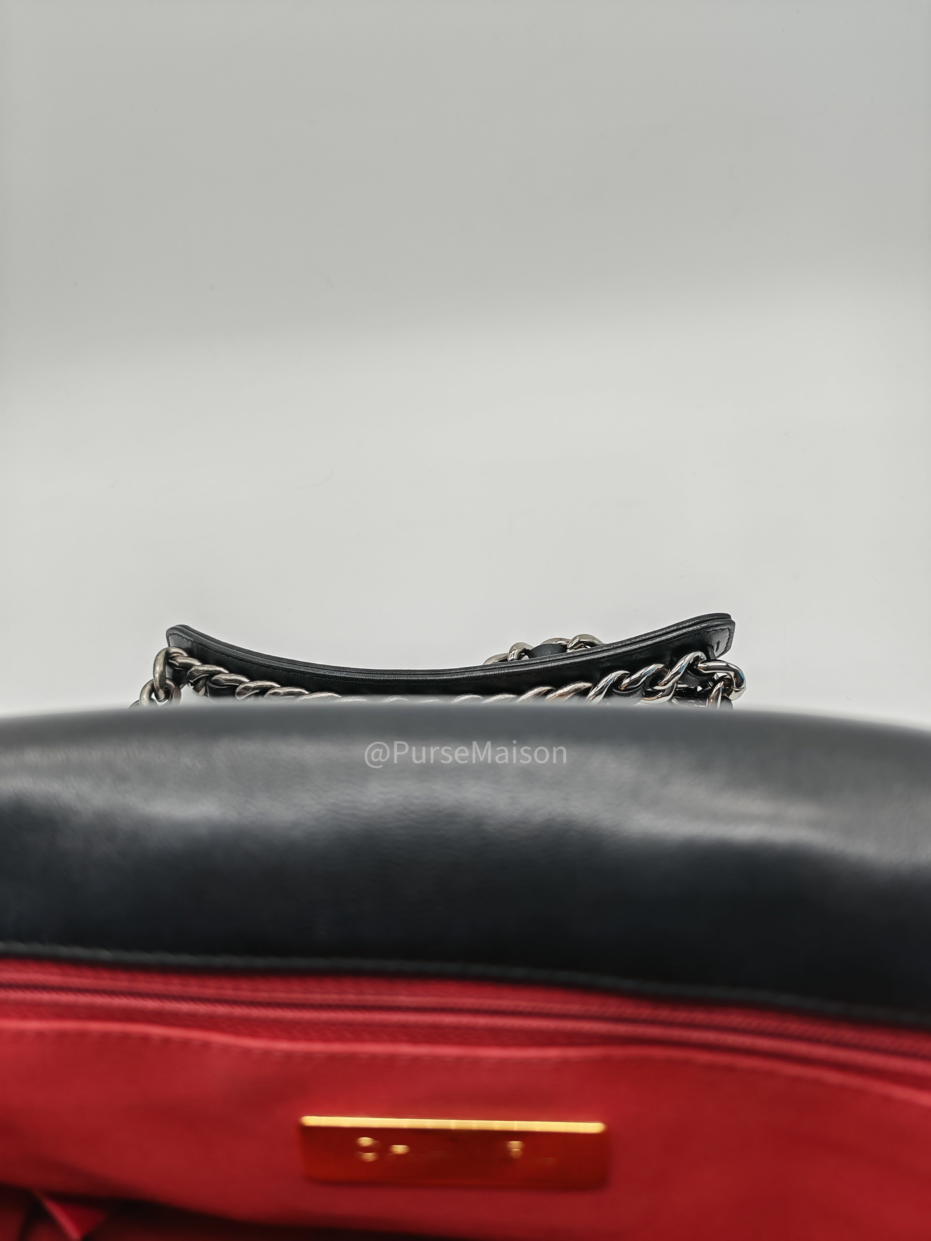 Chanel 19 Small in Black Quilted Lambskin Leather and Mix Hardware Series 31