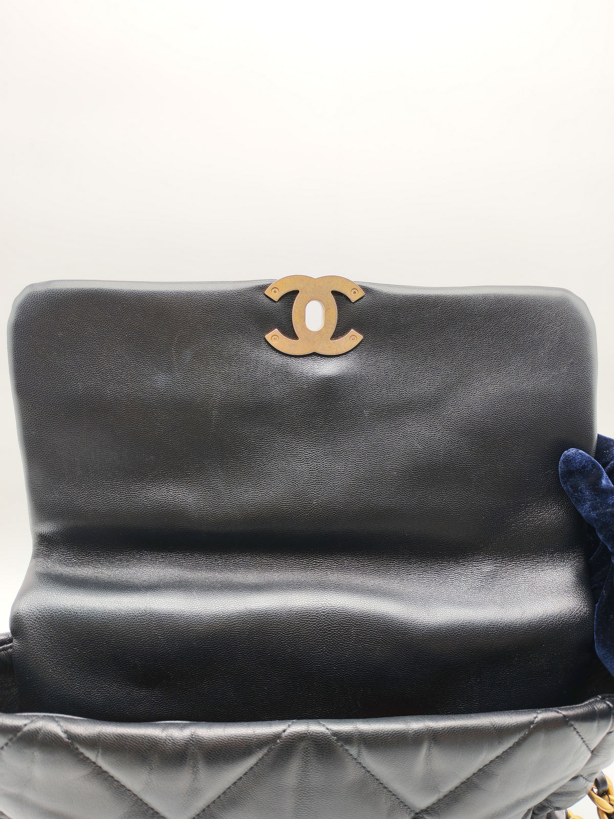 Chanel 19 Large in Black Quilted Lambskin Leather and Mix Hardware Series 30