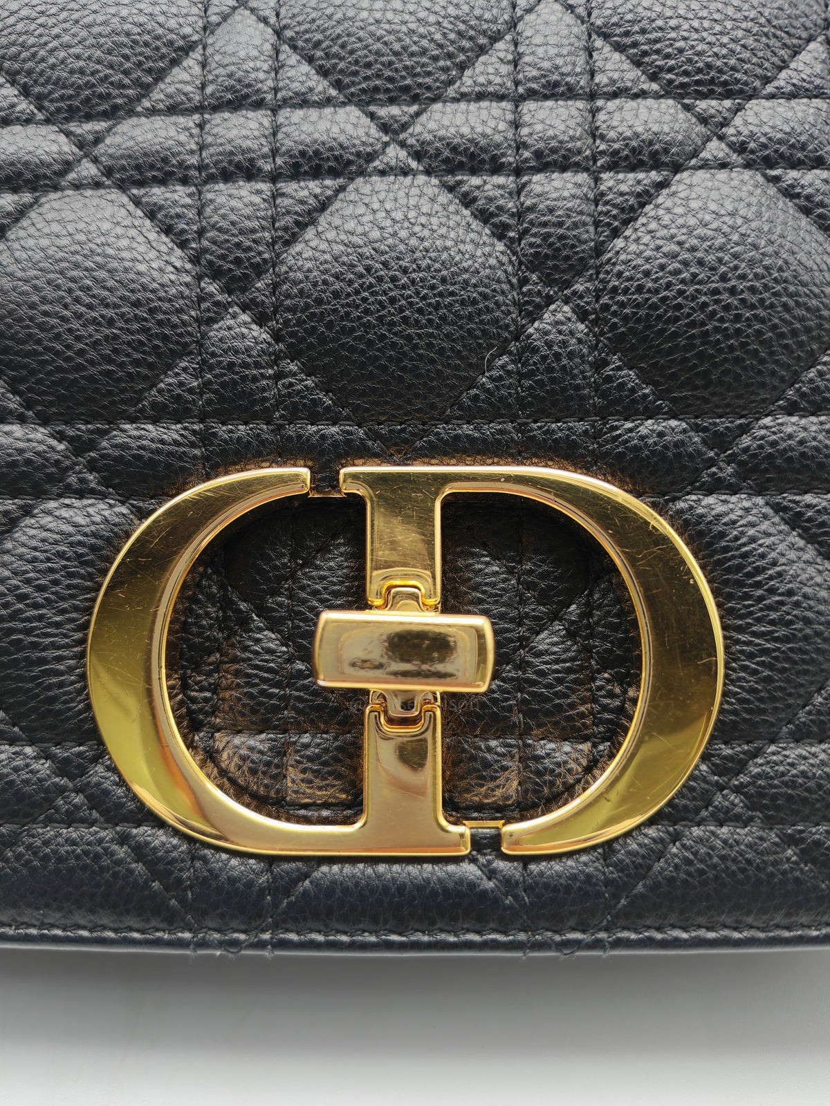 Christian Dior Caro Bag Medium in Black Supple Cannage Calfskin Leather | Purse Maison Luxury Bags Shop
