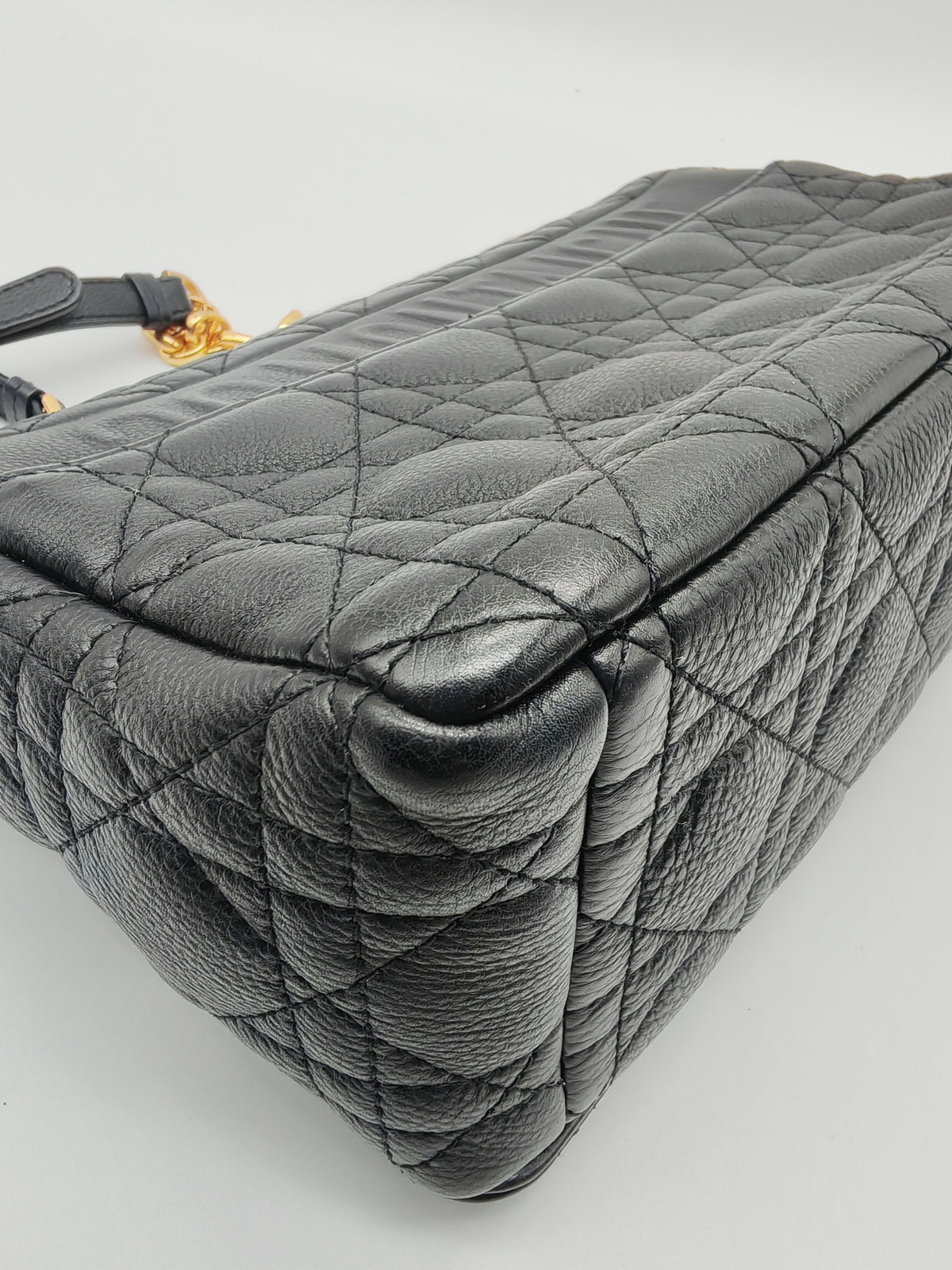 Christian Dior Caro Bag Medium in Black Supple Cannage Calfskin Leather | Purse Maison Luxury Bags Shop