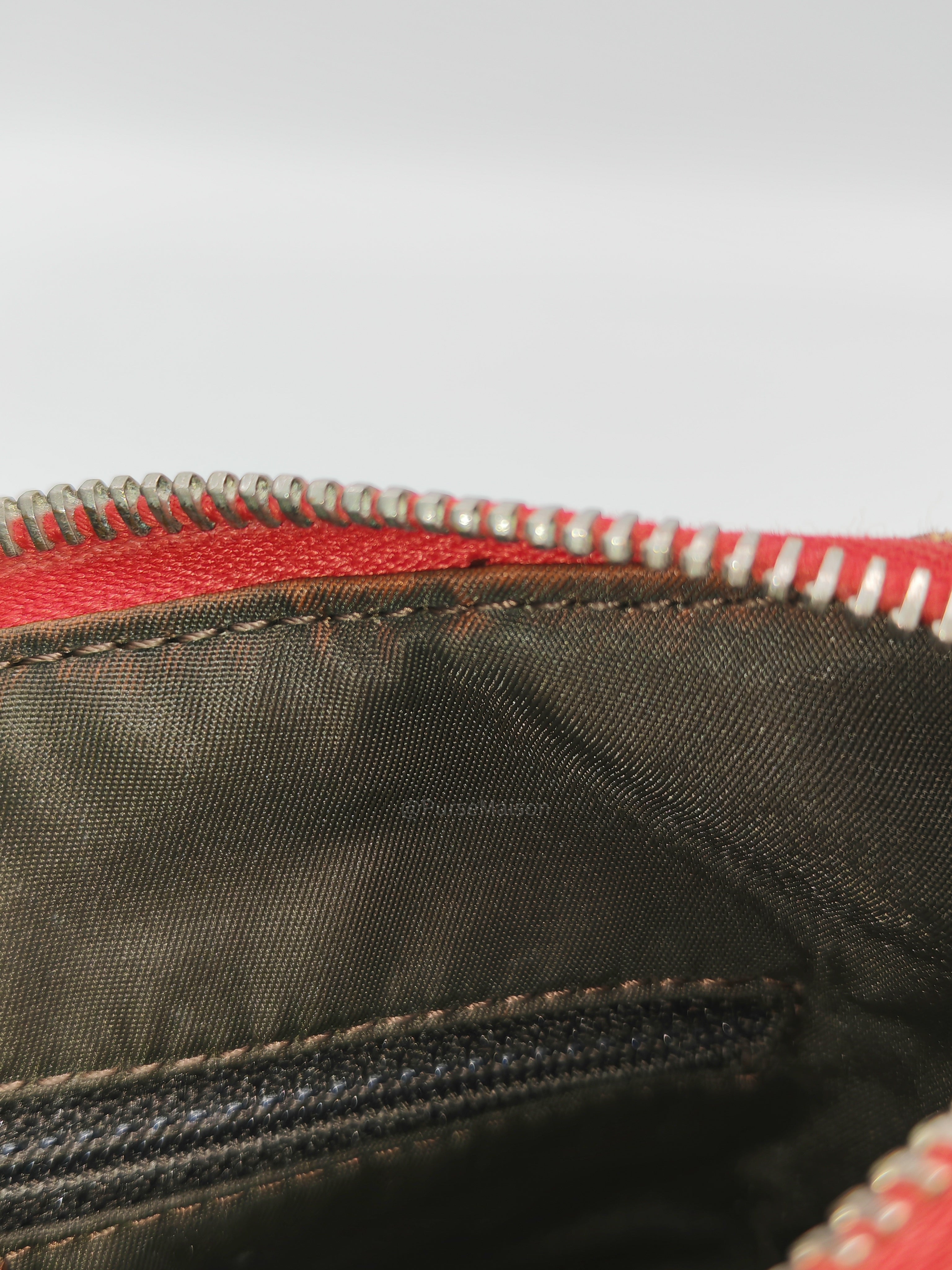 Christian Dior Rasta Trotter Double Saddle Bag in Beige Monogram Canvas with Yellow and Rasta-Colored Accents