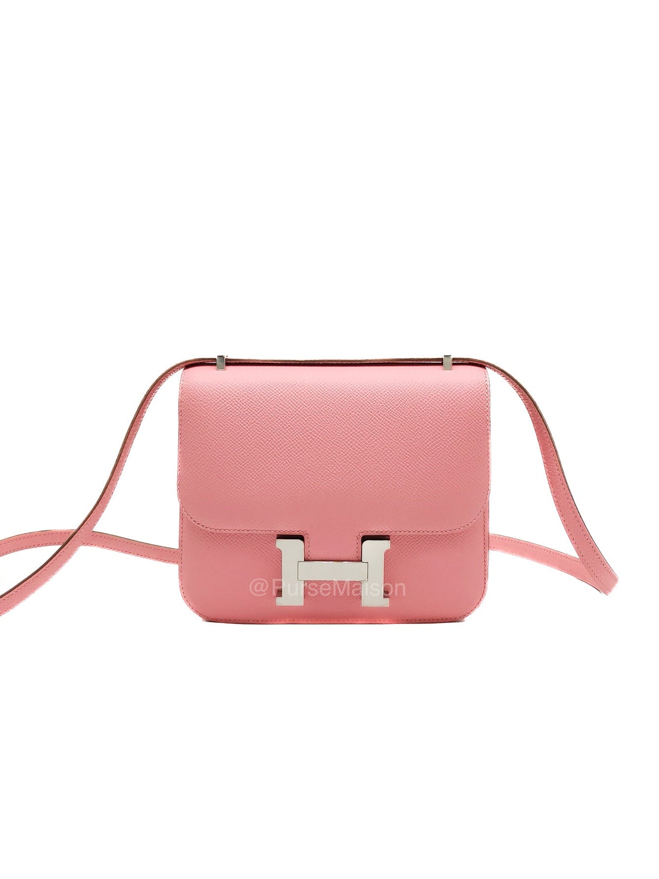Hermes Constance 18 in Pink Epsom Leather Palladium Hardware Stamp K(2025)