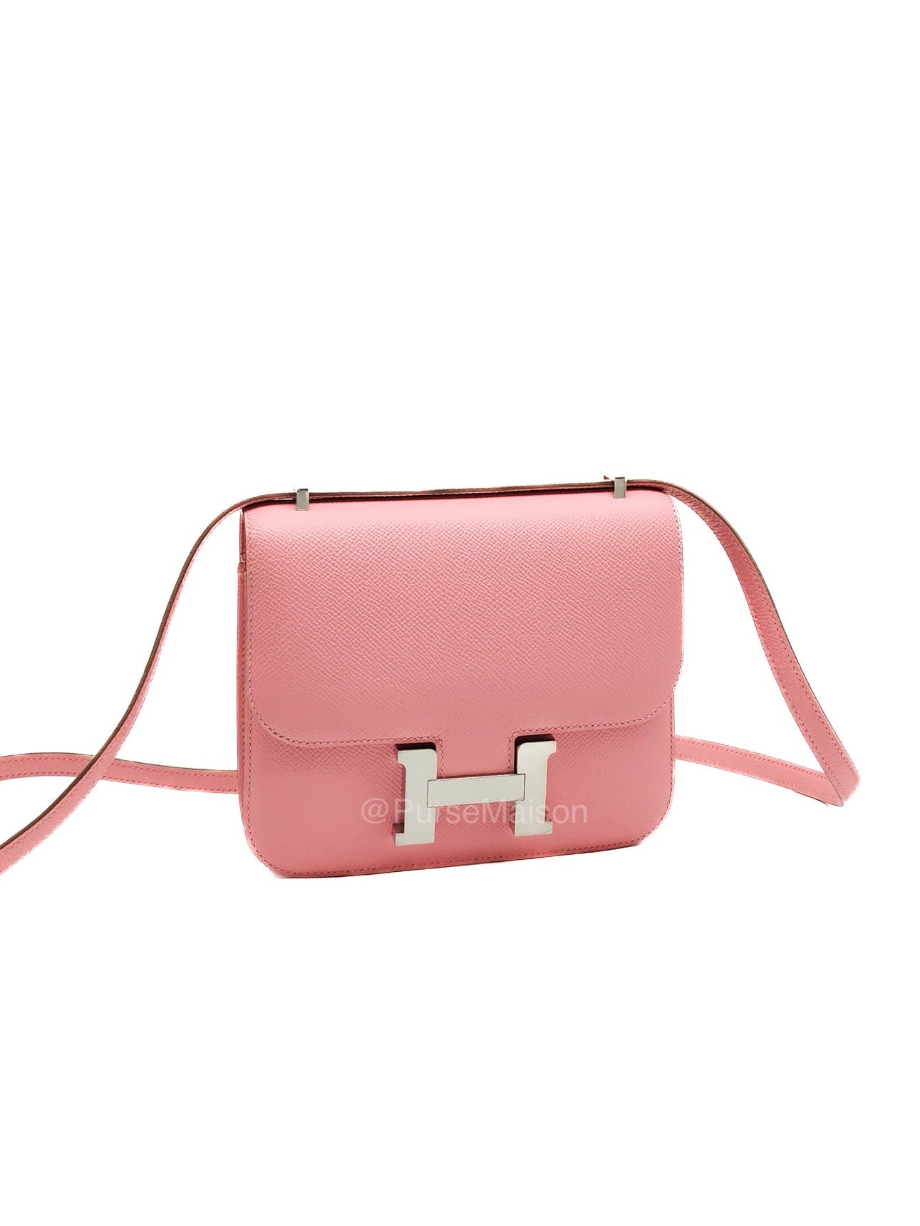 Hermes Constance 18 in Pink Epsom Leather Palladium Hardware Stamp K(2025)