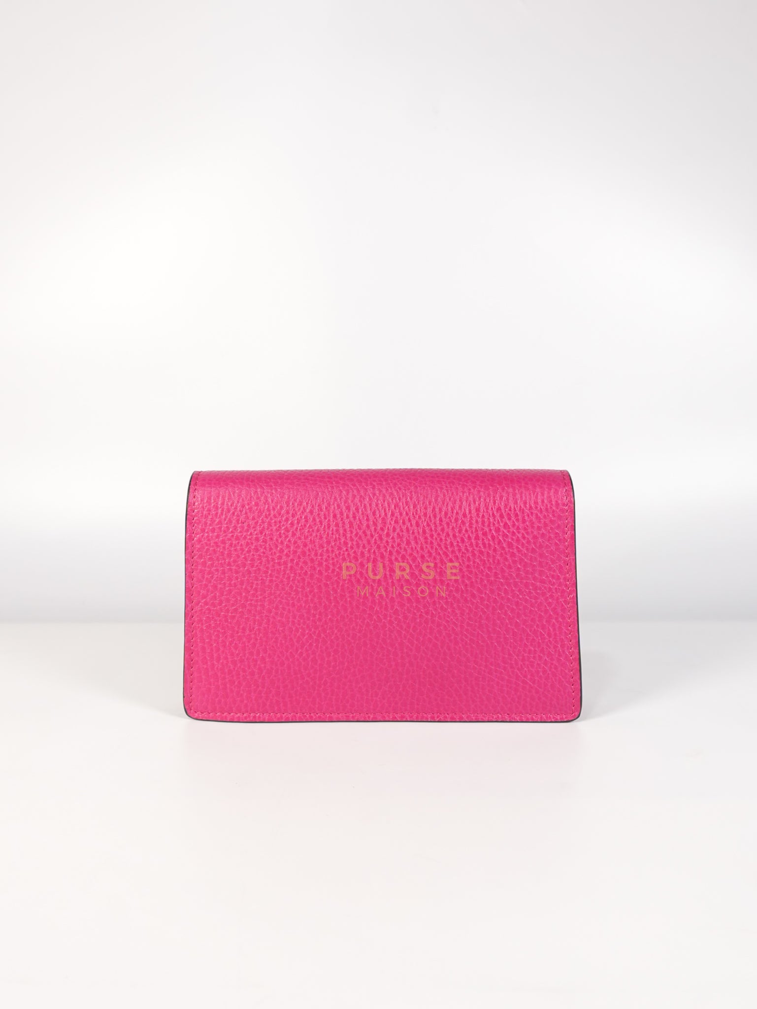 Super Mini Dionysus in Pink Grained Calfskin Leather Chain Bag