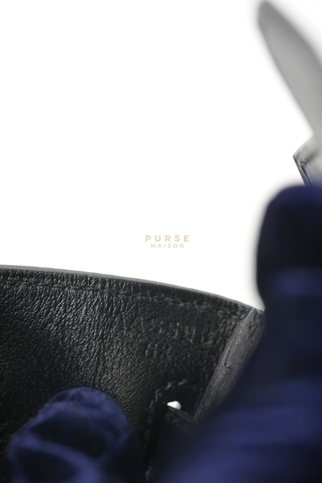 Birkin 25 Retourne in Black Swift Leather and Gold Hardware Stamp A (2017)