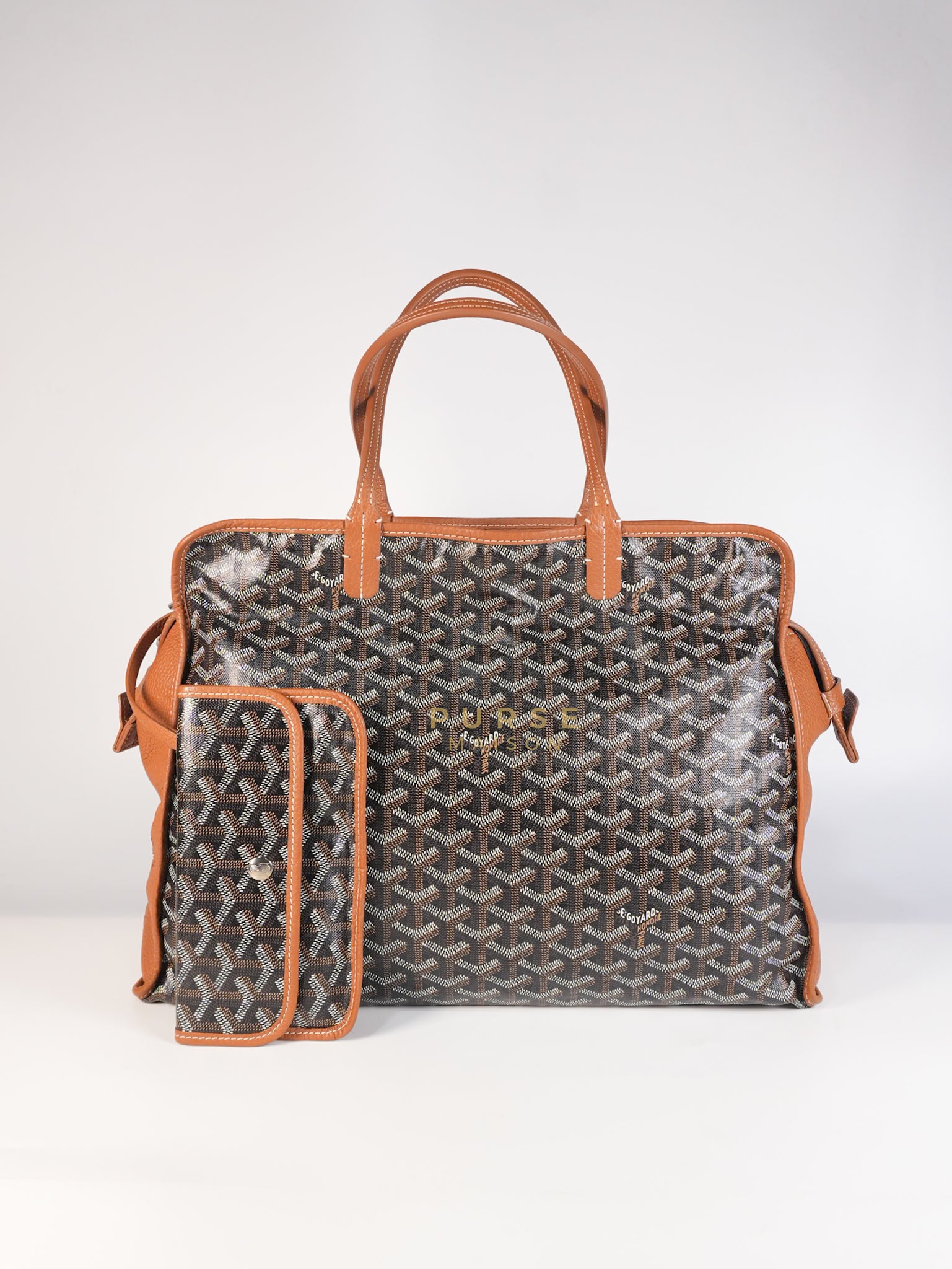 Sac Hardy PM in Tan Goyardine Canvas Tote Bag