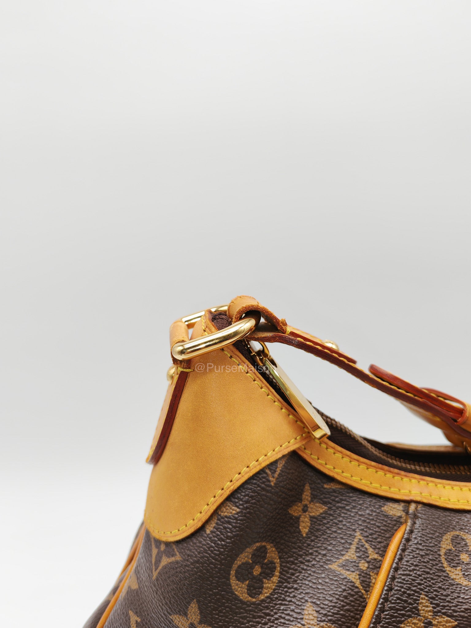 Louis Vuitton Thames GM Handbag in Monogram Canvas and Gold Hardware (Datecode: AR3140)