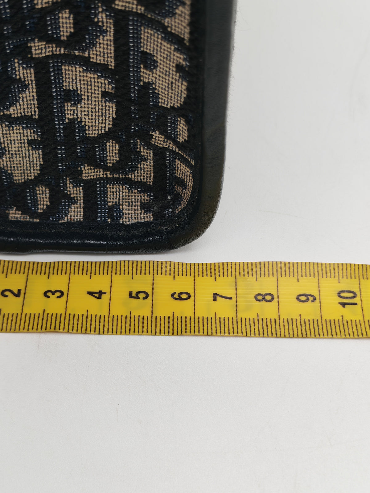 Christian Dior 30 Montaigne Dea Pouch in Blue Dior Oblique Jacquard Canvas and Gold Hardware
