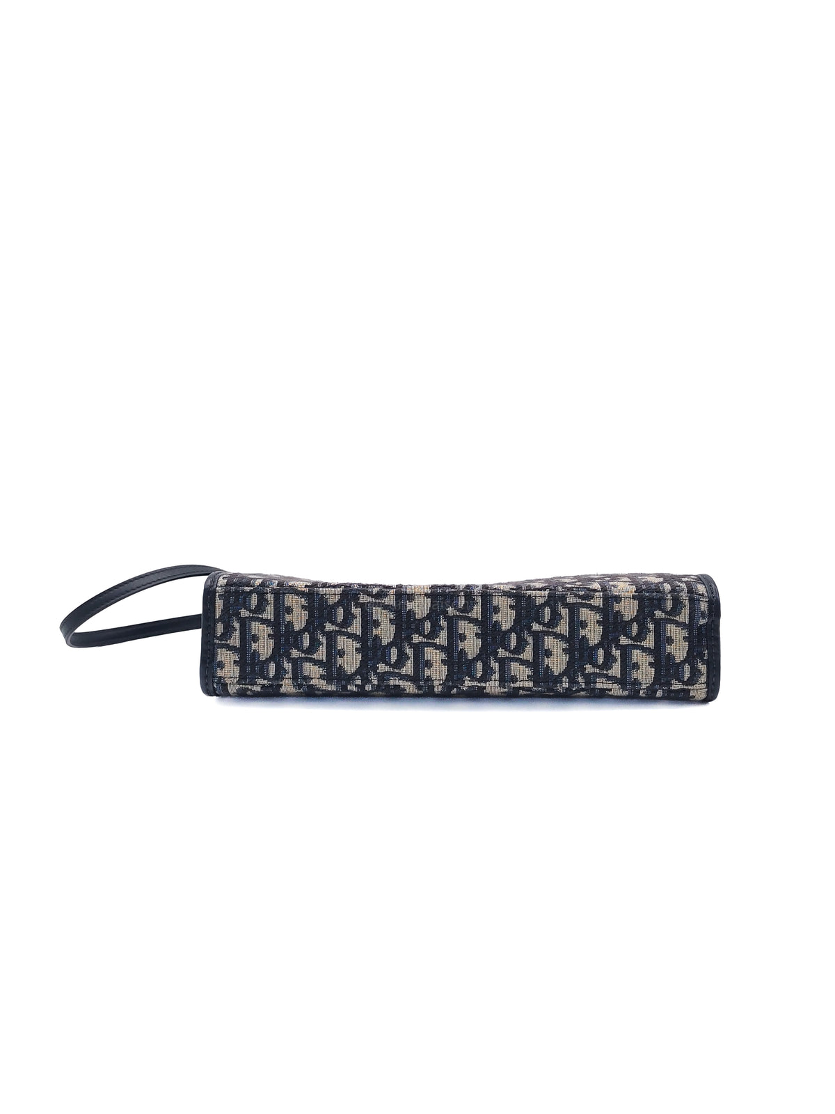 Christian Dior 30 Montaigne Dea Pouch in Blue Dior Oblique Jacquard Canvas and Gold Hardware