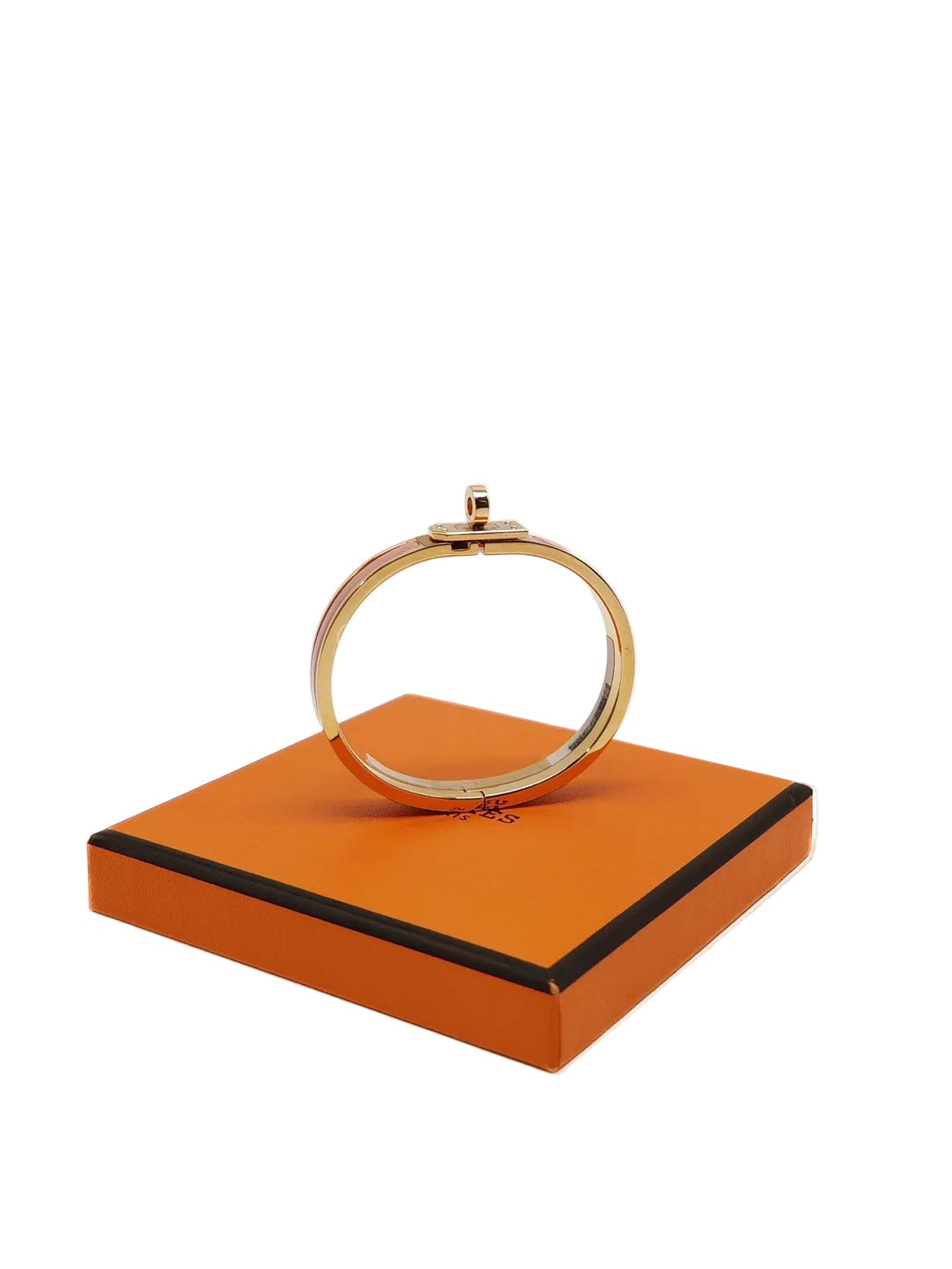 Hermes Mini Click Kelly Bracelet PM in Pink Enamel Gold Hardware