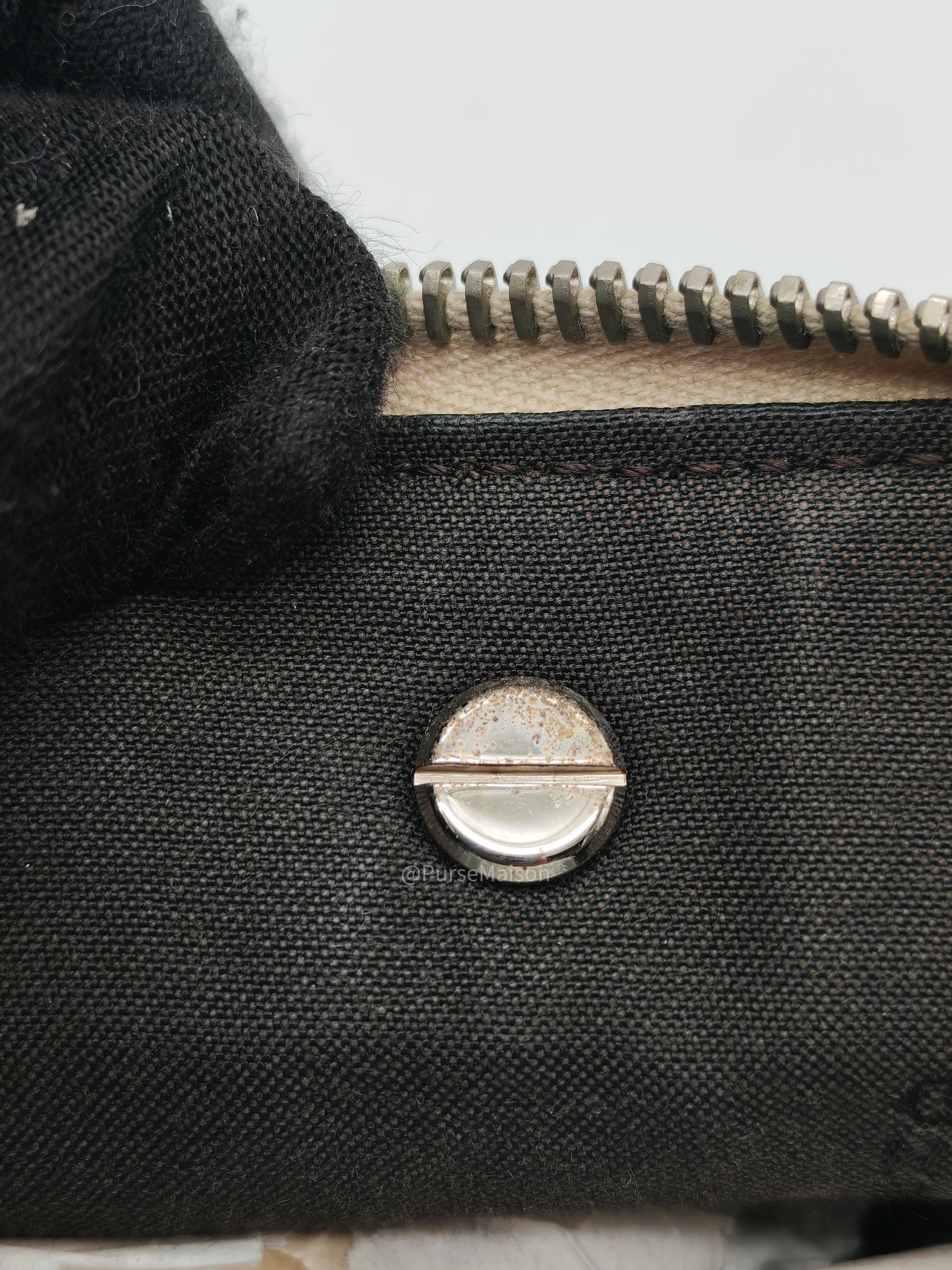 Fendi By The Way Boston Medium in Tan Calfskin Leather and Silver Hardware