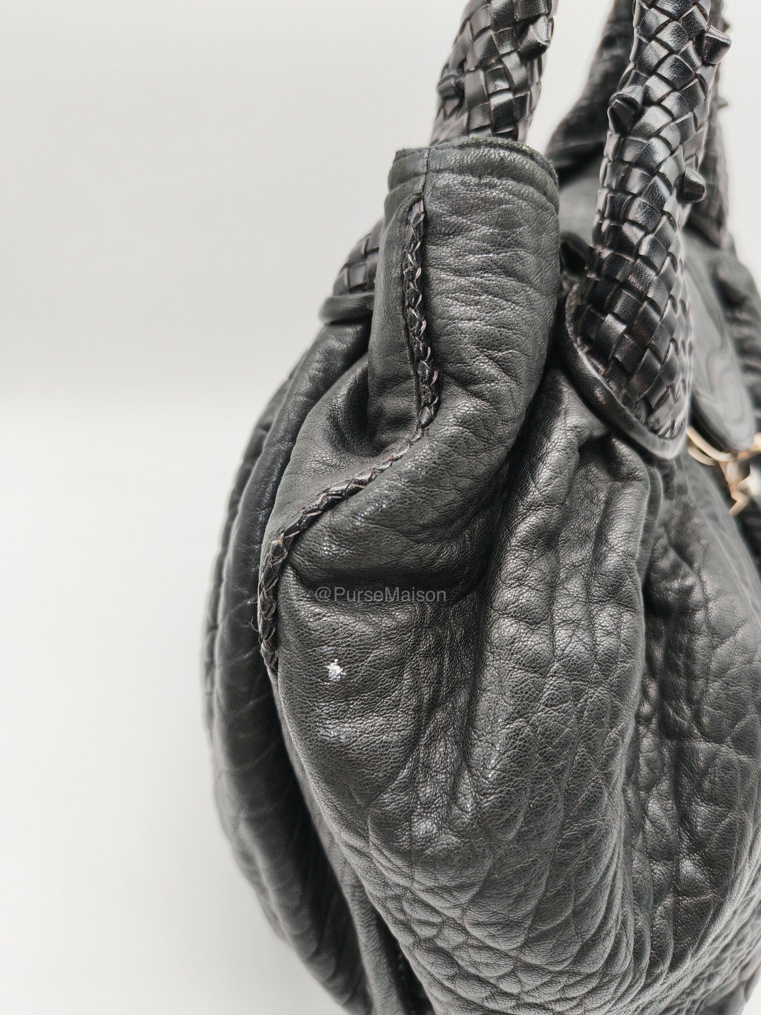 Fendi Spy Bag in Black Nappa Nuvolata Leather