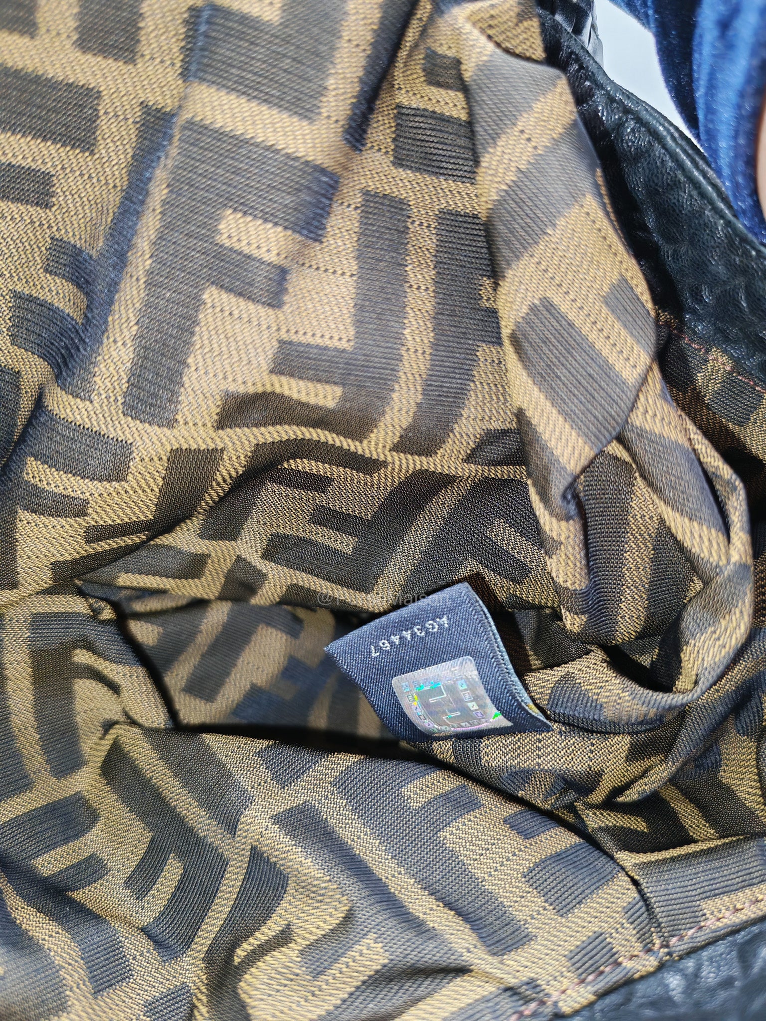 Fendi Spy Bag in Black Nappa Nuvolata Leather
