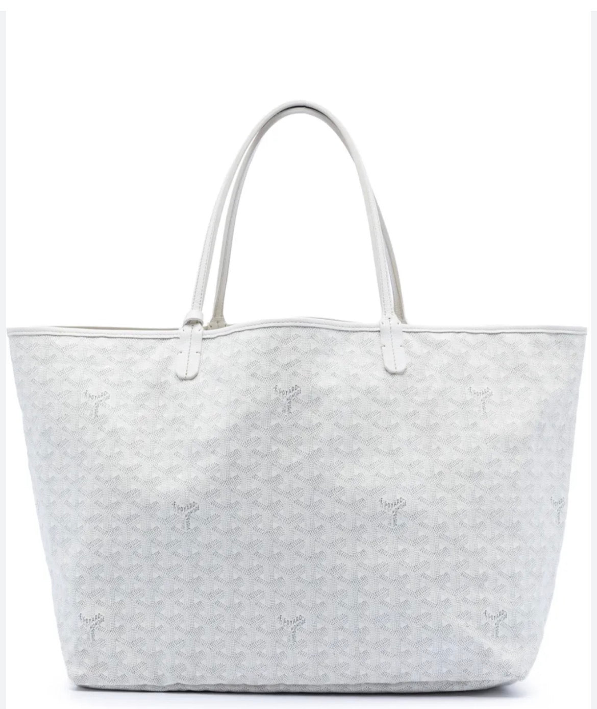 Saint Louis GM White in Goyardine Canvas