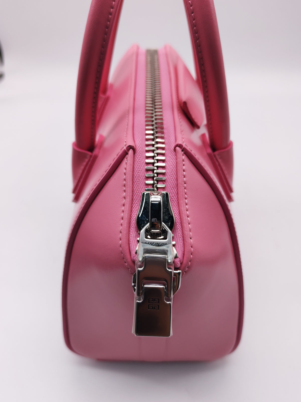 Givenchy Antigona Mini in Pink Calfskin Leather and Silver Hardware