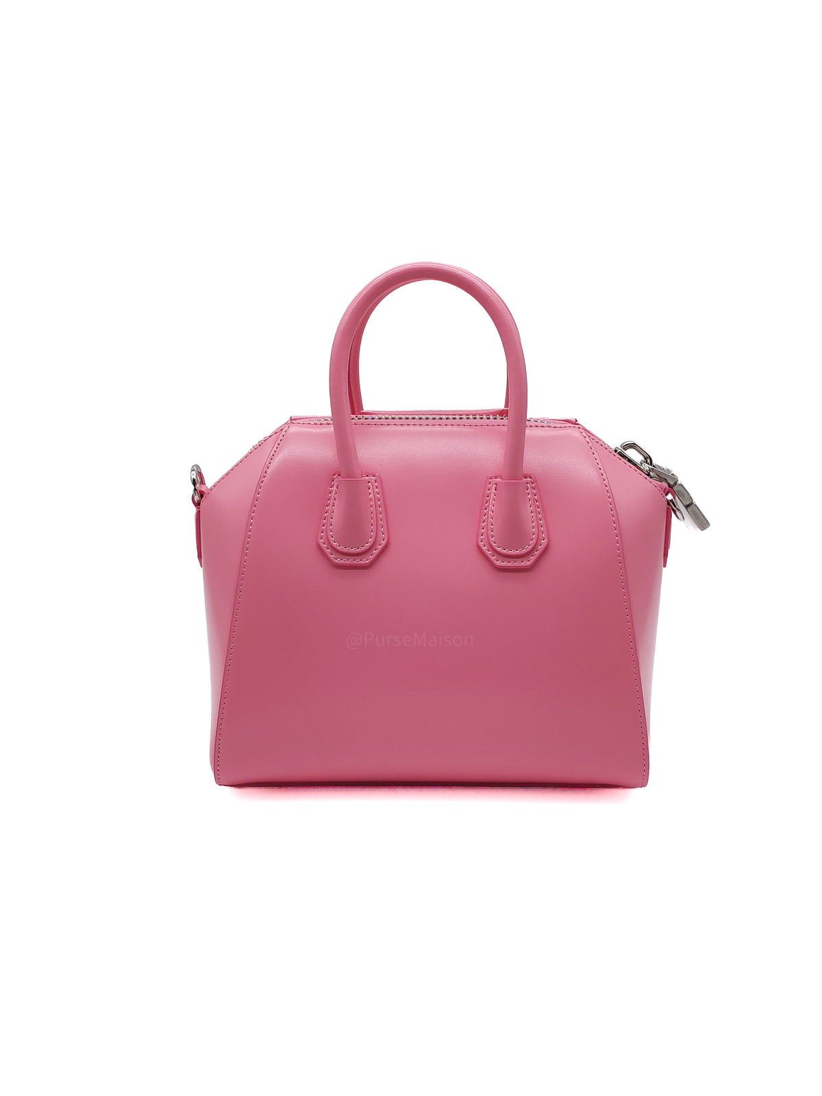 Givenchy Antigona Mini in Pink Calfskin Leather and Silver Hardware