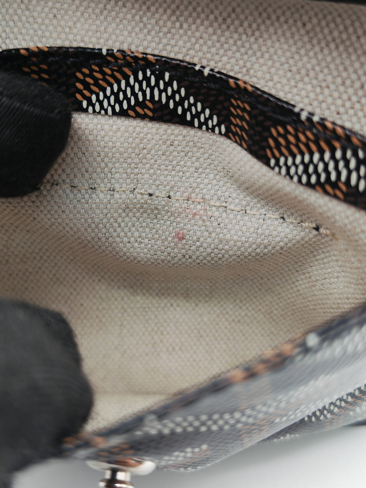 Goyard Mini Anjou in Black Goyardine Canvas