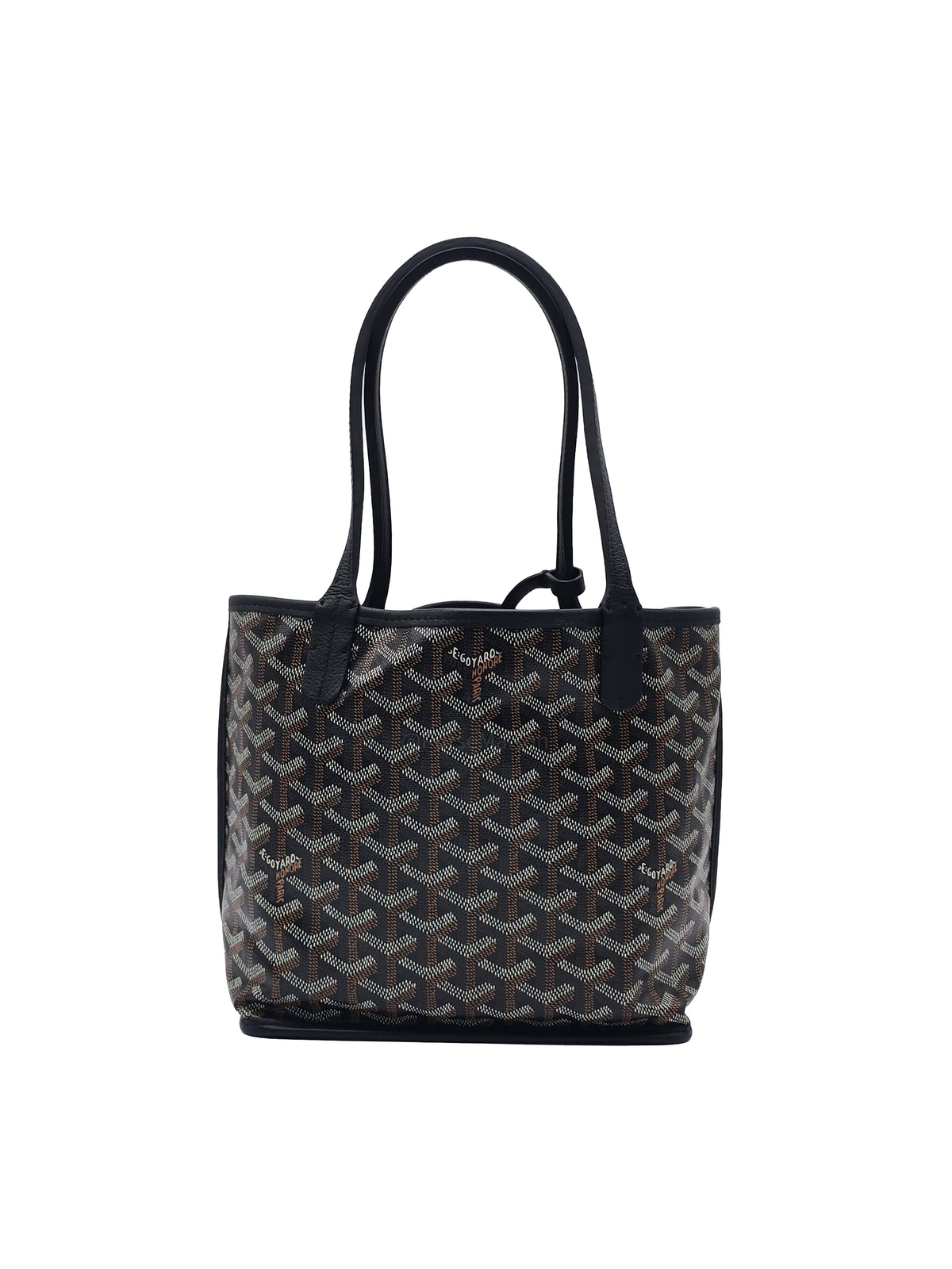 Goyard Mini Anjou in Black Goyardine Canvas