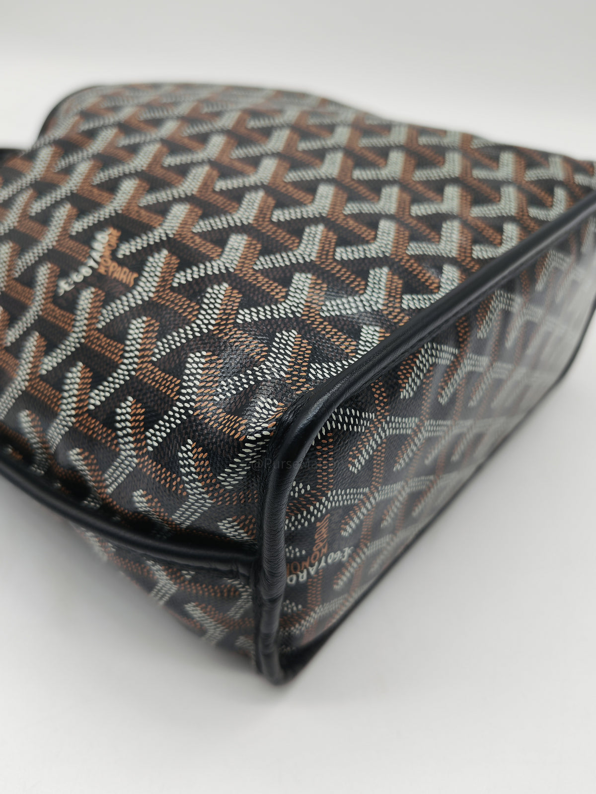 Goyard Mini Anjou in Black Goyardine Canvas