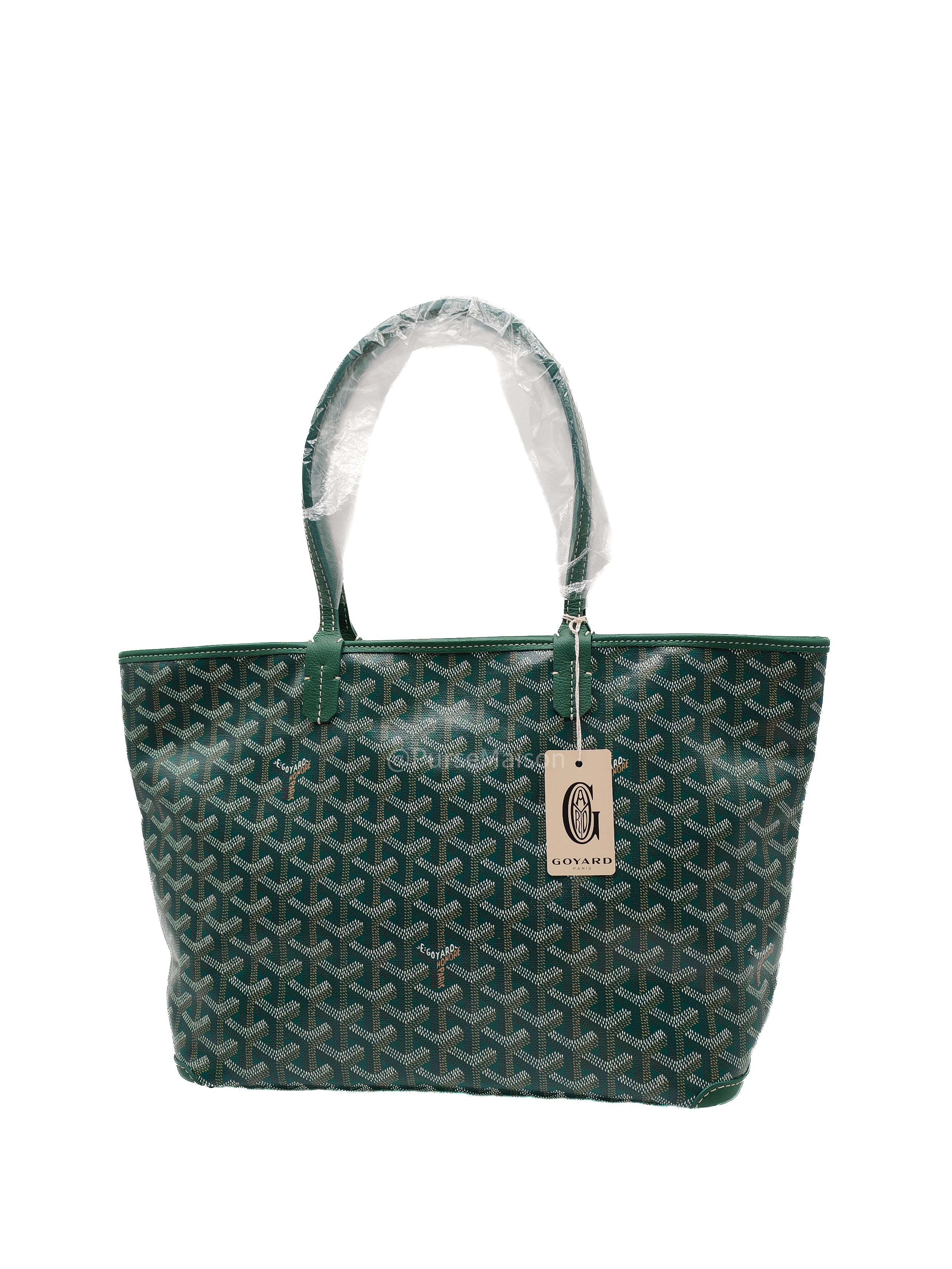 Goyard Artois PM in Green Goyadine Canvas